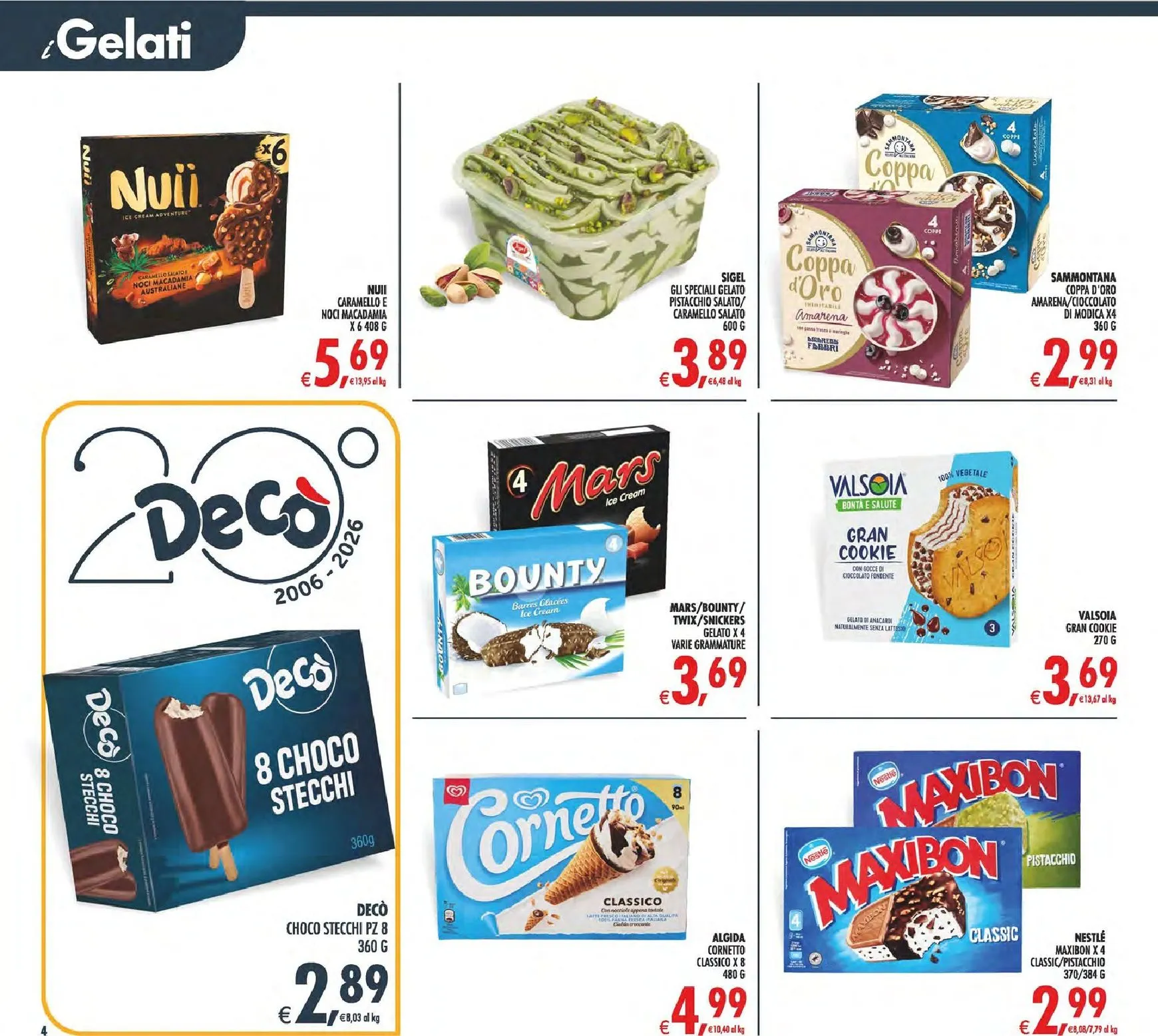 Volantino attuale di Decò - Supermercati/Maxistore/Local Lipari valido dal martedì 09/06/2026 al giovedì 18/06/2026 da 9 giugno a 18 giugno di 2026 - Pagina del volantino 4