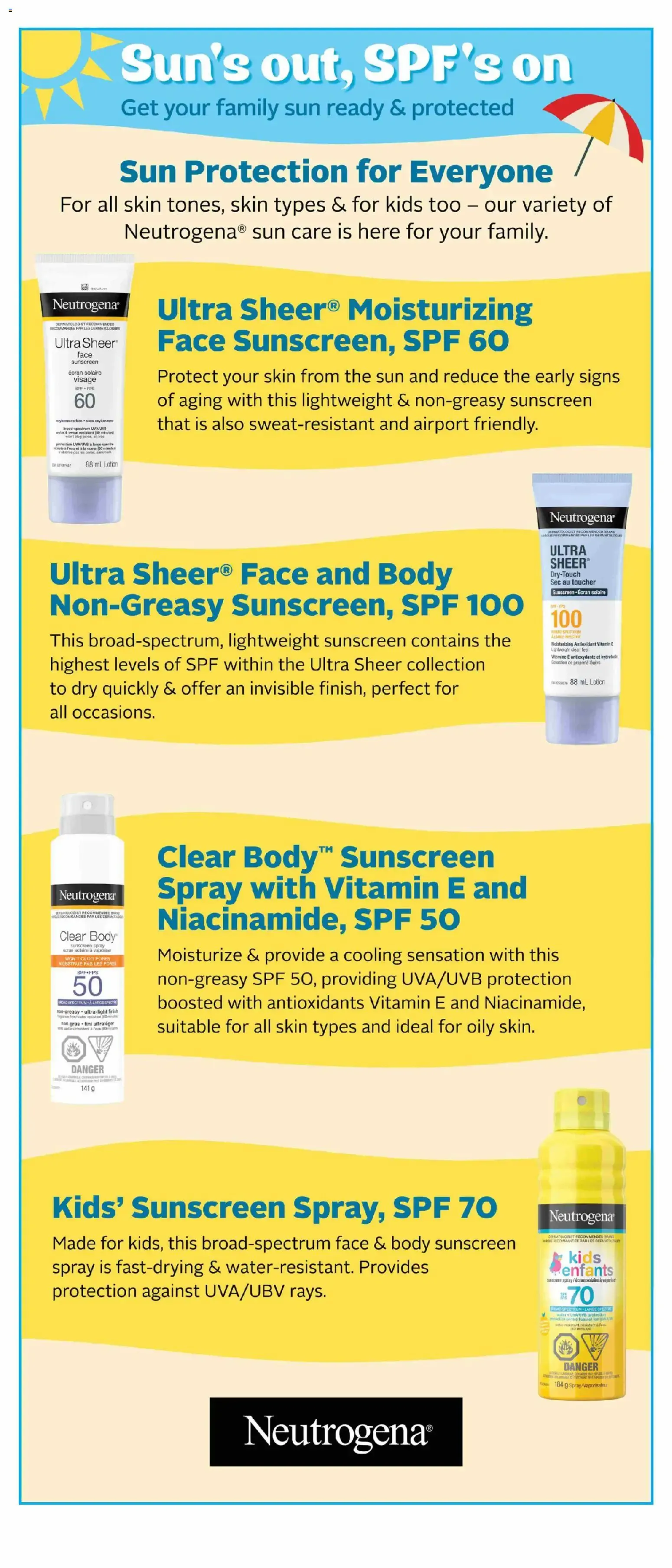 Sun's out, SPF's on from April 10 to September 3 2026 - flyer page 9