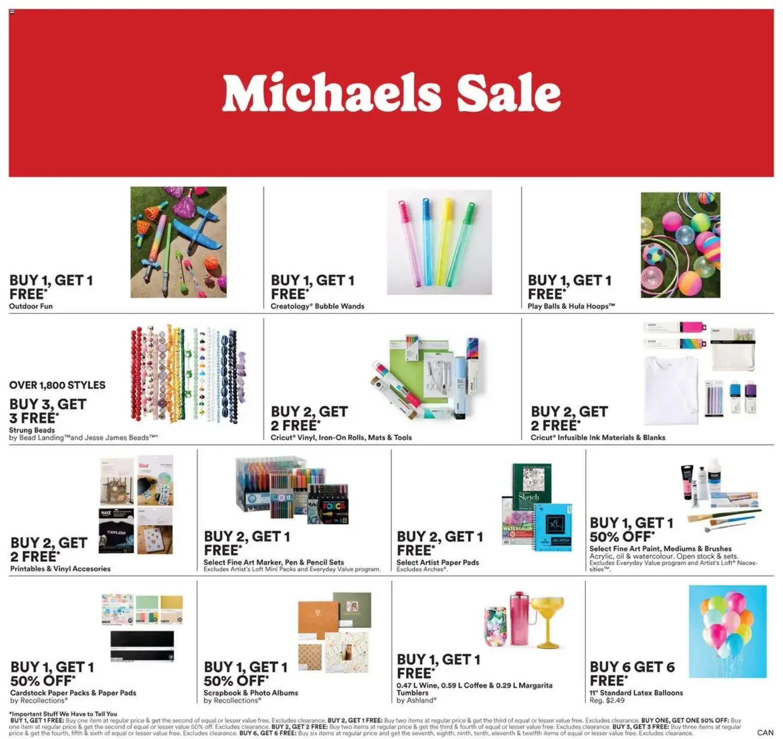 Michaels Mega Clearance Event from July 10 to July 16 2026 - flyer page 2