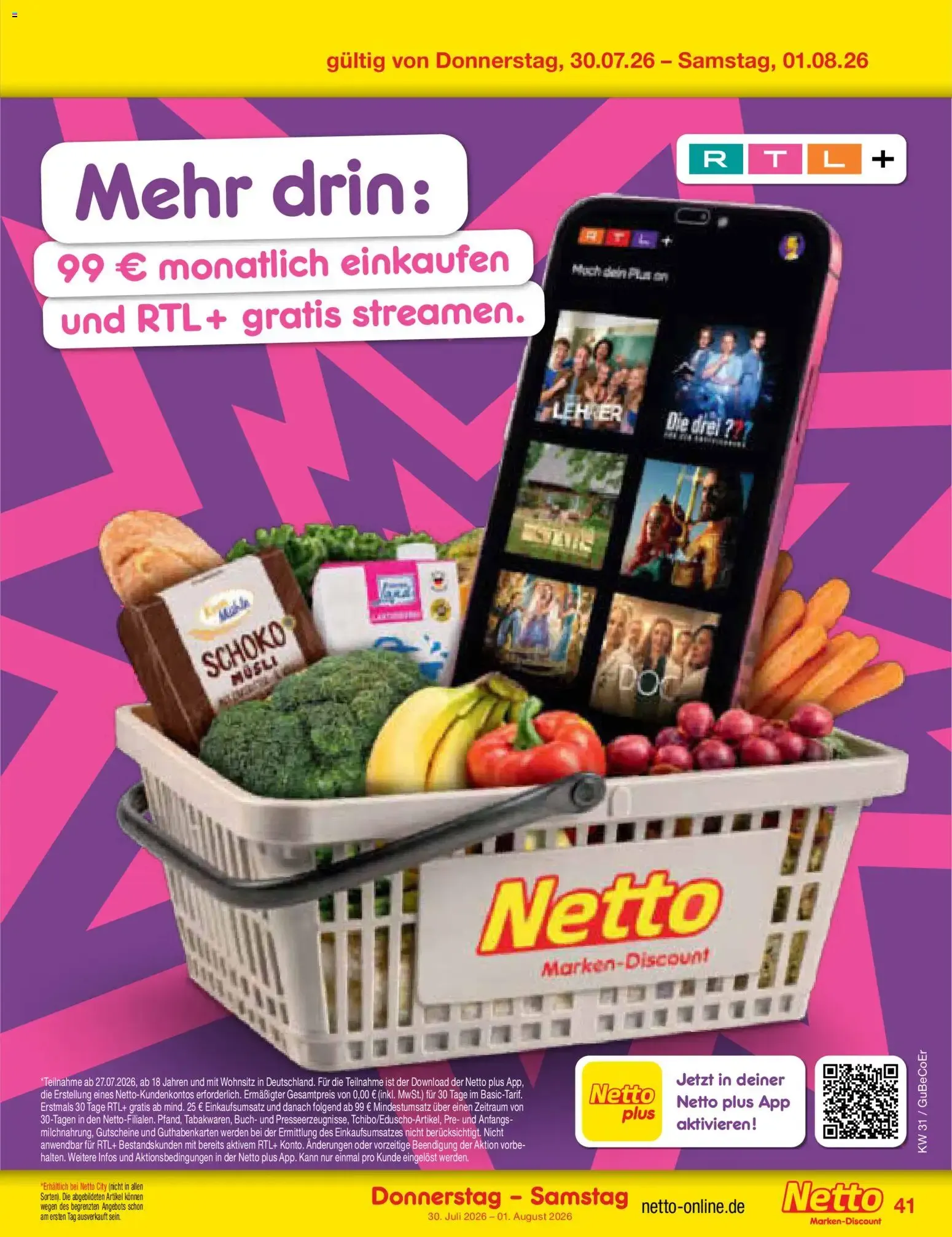 Netto Marken-Discount Prospekt (ab 27.07.2026) » Angebote von 27. Juli bis 1. August 2026 - Prospekt seite 60