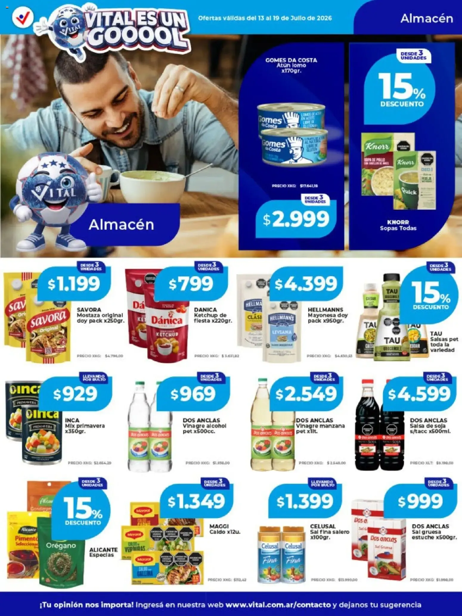 Ofertas de Vital - Ofertas || del 13/07/2026 - 19/07/2026 || Catálogo 13 de julio al 19 de julio 2026 - Página 15 del catálogo