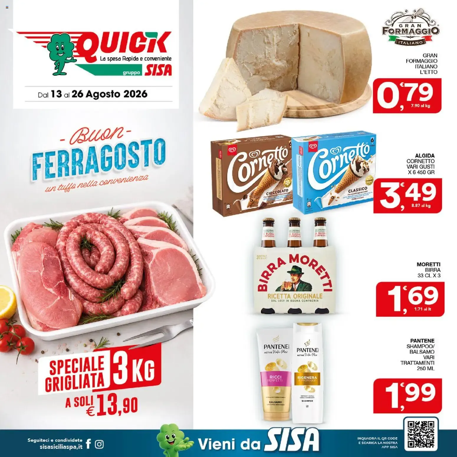 Nuovo SISA volantino Quick dal 13/08/2026 > offerte anteprima 🛍️ da 13 agosto a 26 agosto di 2026 - Pagina del volantino 1
