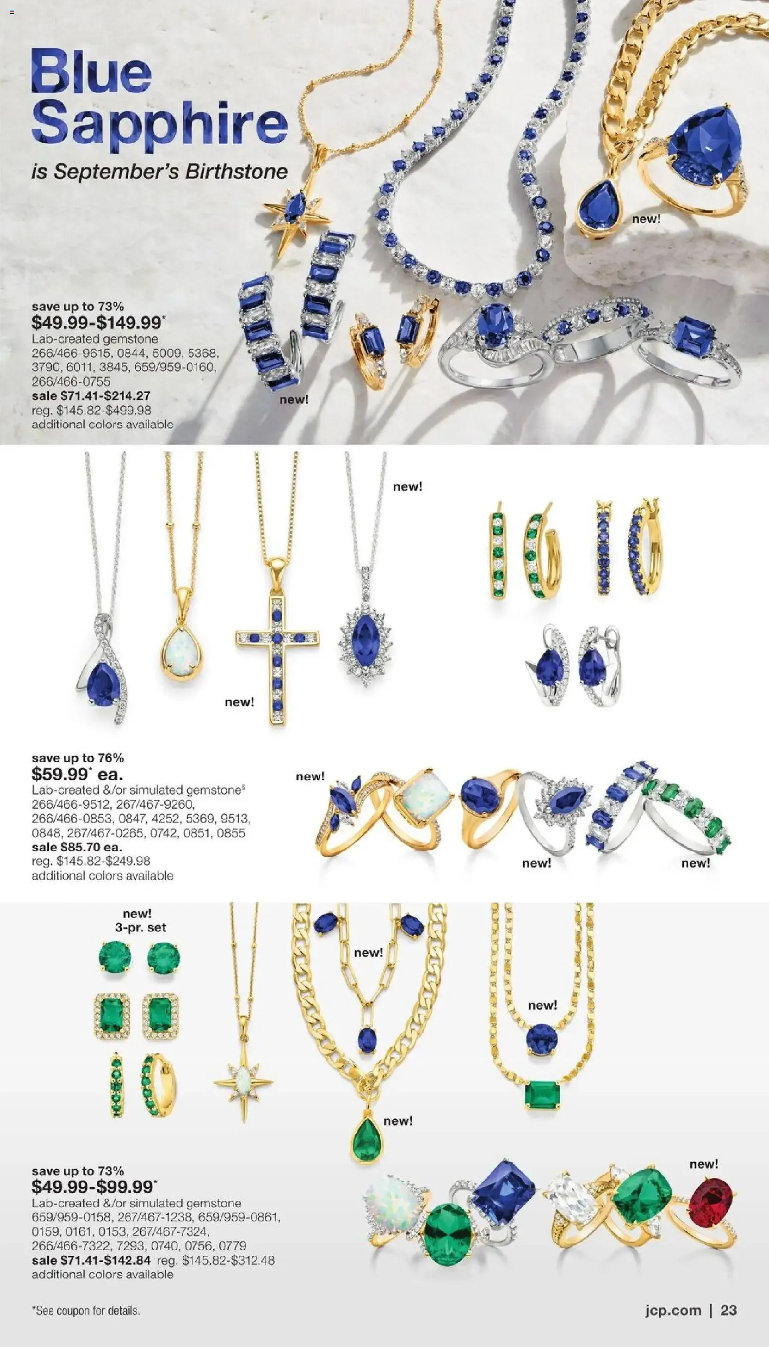 Weekly promotion JCPenney Billion Dollar Jewelry Sale spanning from September 3 to September 20 2026 - Page 22 for Catalogue 365