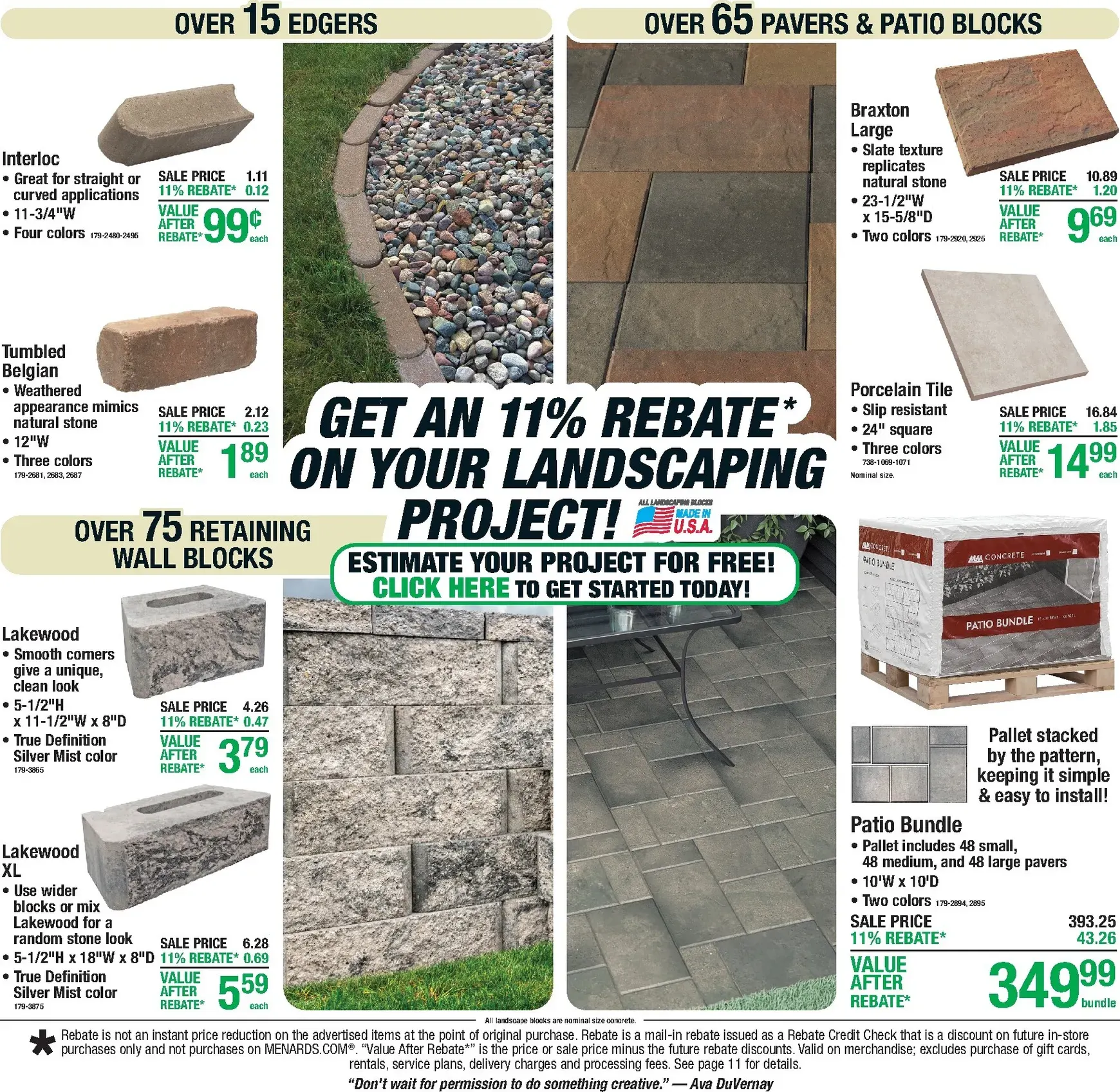 Weekly ad Current Menards - 11% Rebate Sale leaflet valid from Thursday 07/16/2026 to Sunday 07/26/2026 from July 16 to July 26 2026 - Page 8
