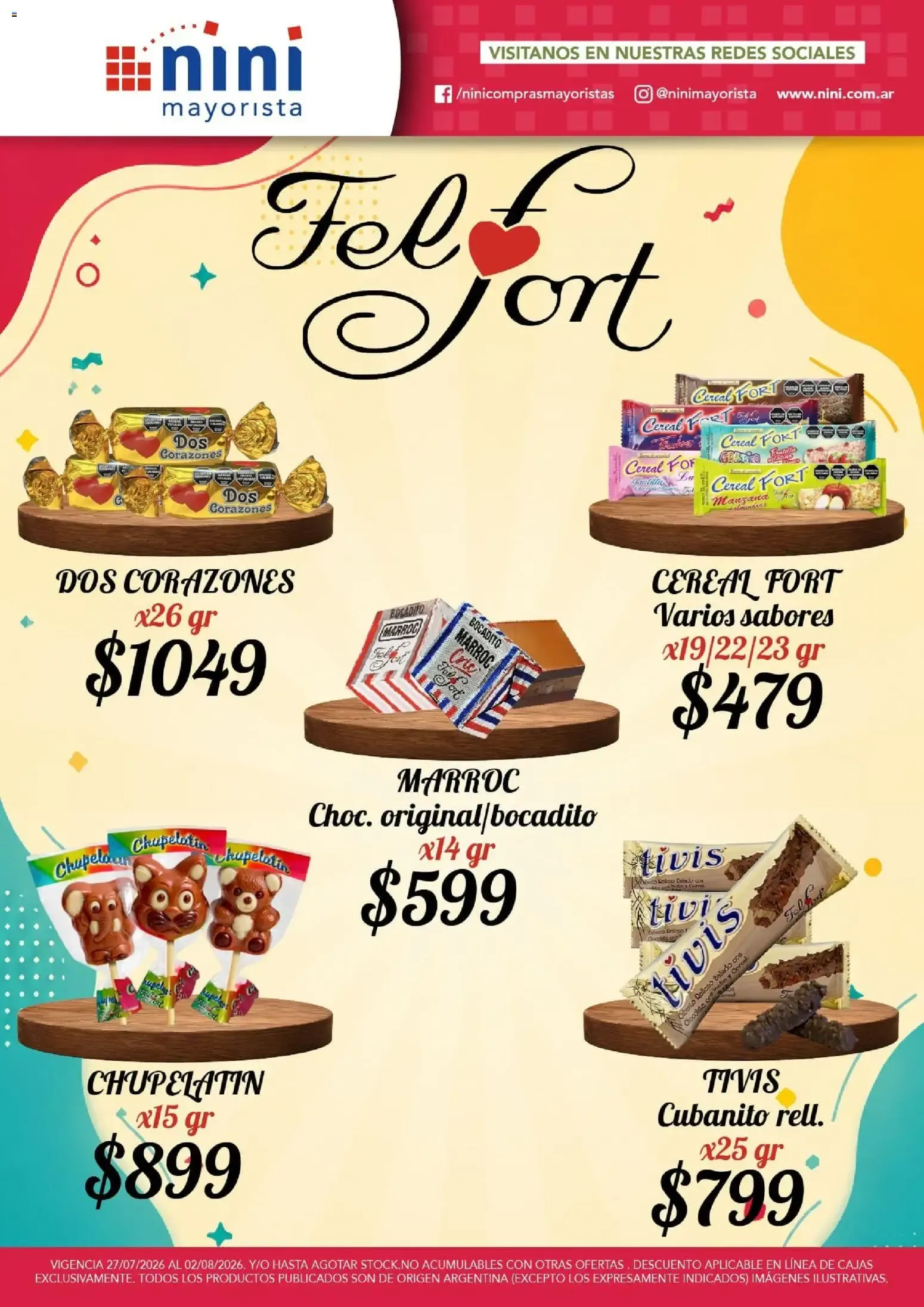 Ofertas de NINI Mayorista Fel fort del 27/07/2026 - 02/08/2026 27 de julio al 2 de agosto 2026 - Página 1 del catálogo