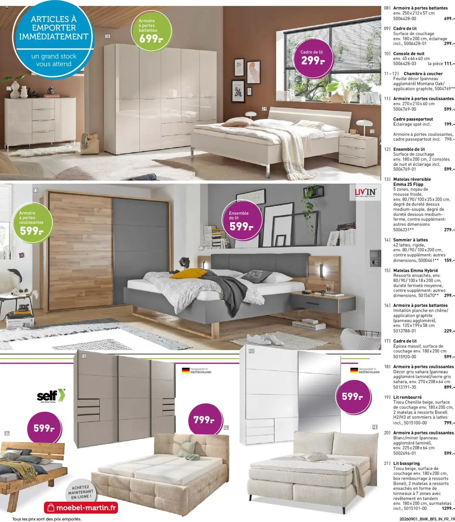 Möbel Martin: Salon de la Cuisine y Salon del Mueble Rembourré du 1 septembre au 30 septembre 2026 - Catalogue page 19