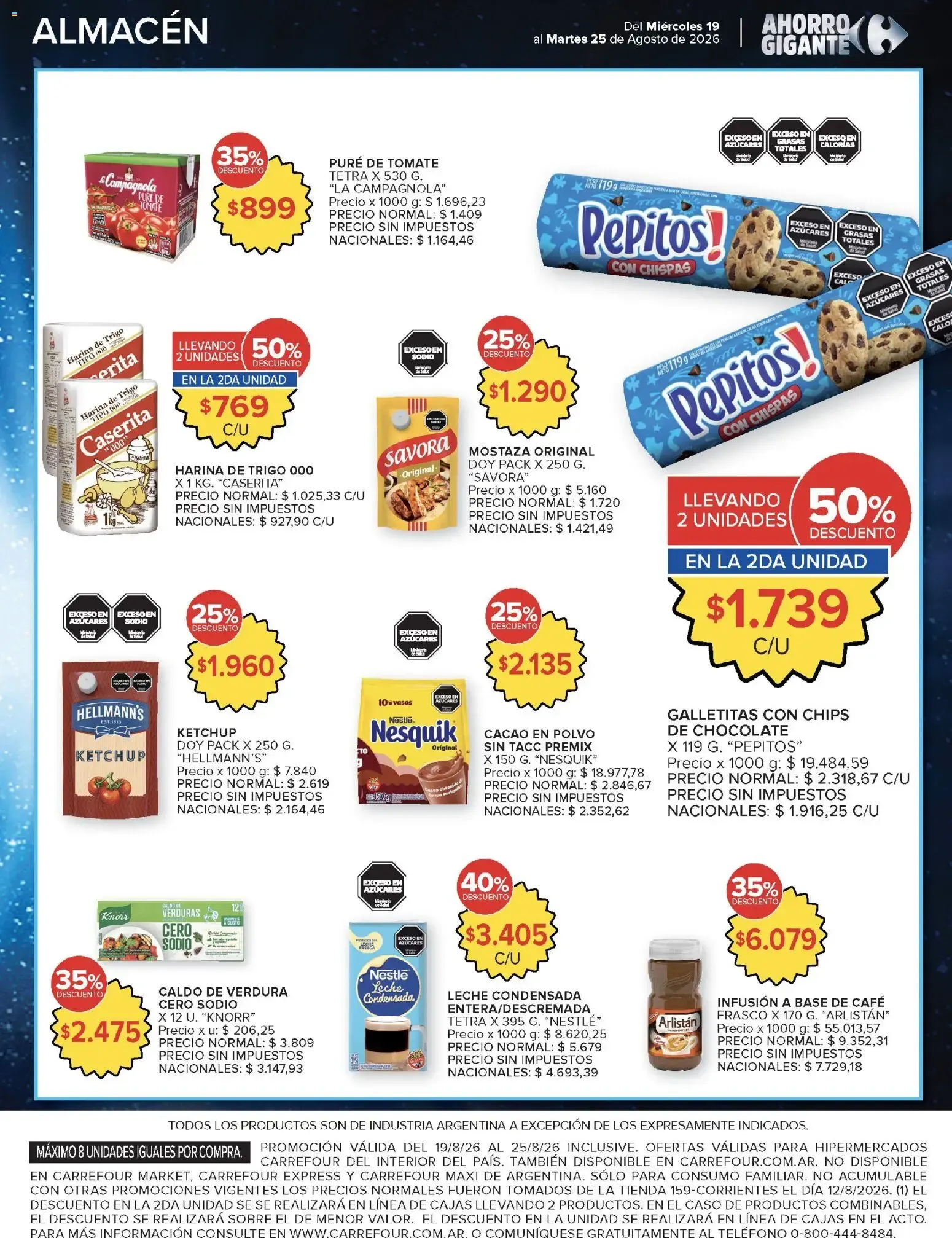 Ofertas de Carrefour Ahorro Gigante: Ofertas Hiper y Market 19 de agosto al 25 de agosto 2026 - Página 5 del catálogo