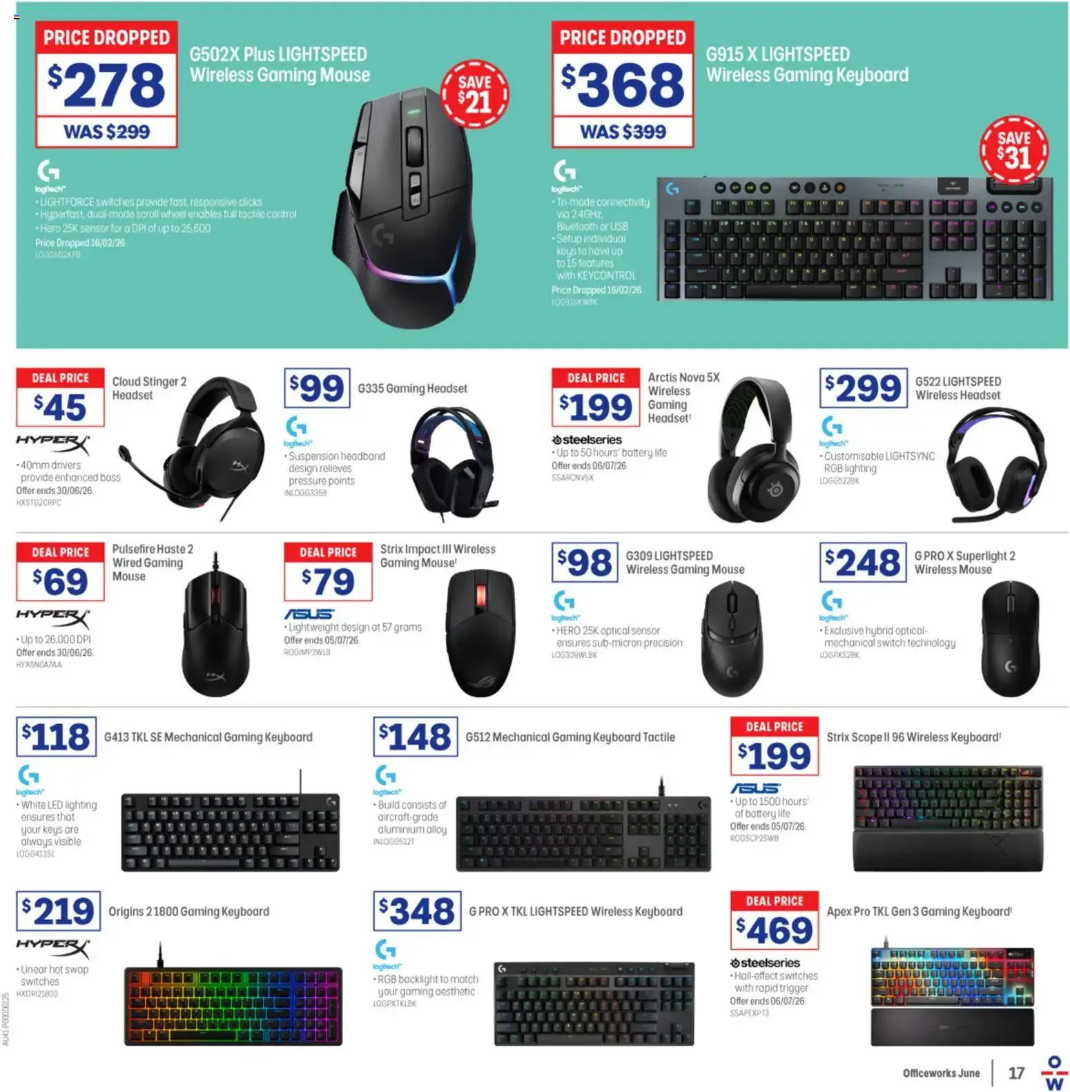 Officeworks catalogue - 28/05/2026 > weekly / monthly specials - Catalogue valid from 28 May to 30 June 2026 - page 17