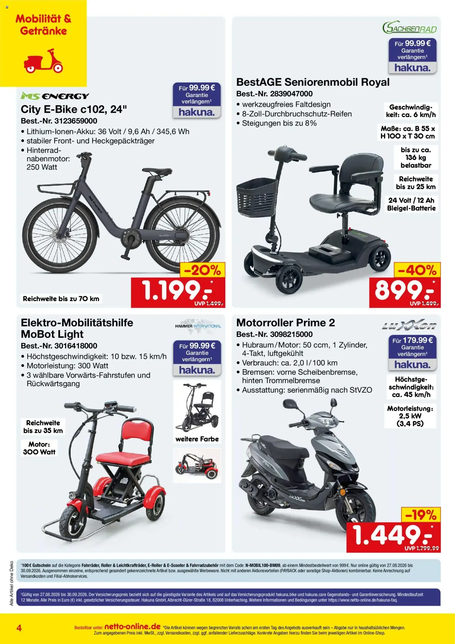 Netto Marken-Discount Online-Angebote September (ab 01.09.2026) » Angebote von 1. September bis 30. September 2026 - Prospekt seite 4