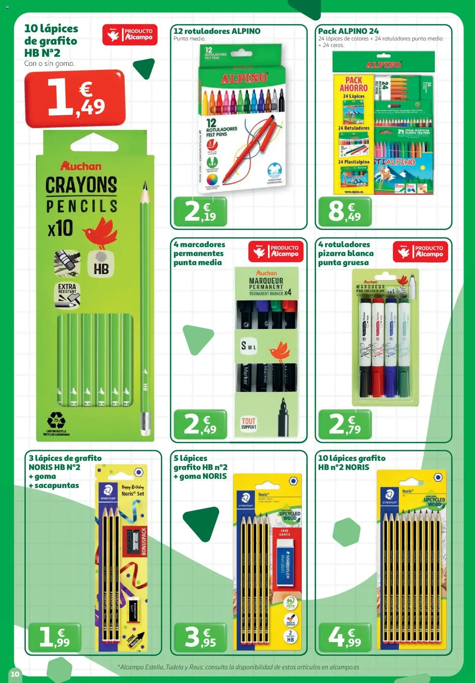 Catálogo de Alcampo - Vuelta al Cole 27 de agosto al 14 de septiembre 2026 - Página 10