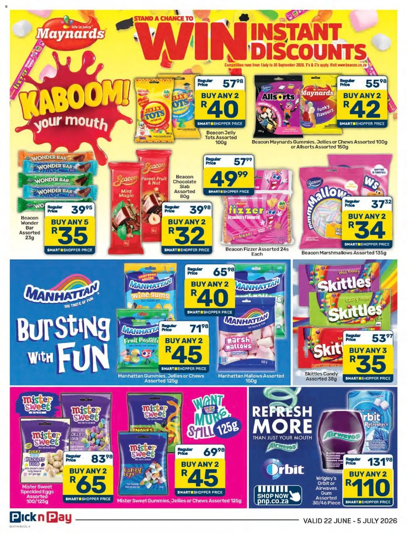Pick n Pay - Sweets & Treats Specials (22/06/2026 - 05/07/2026) Online from 22 June to 5 July 2026 - Catalogue Page 4