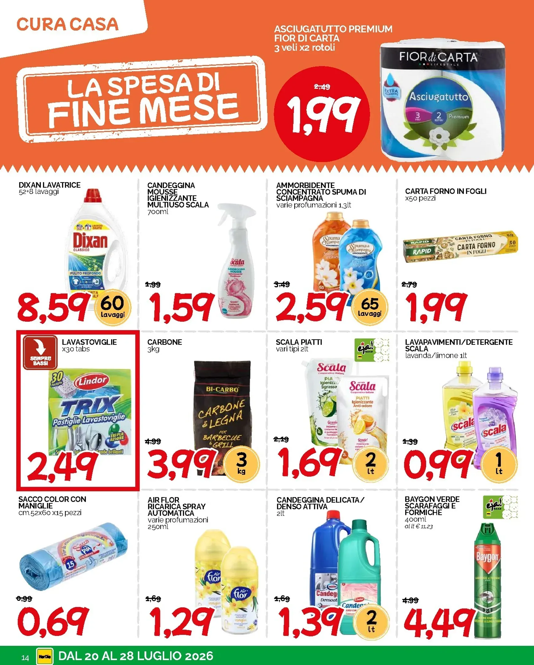 HarDis - La Spesa di Fine Mese da 20 luglio a 28 luglio di 2026 - Pagina del volantino 14