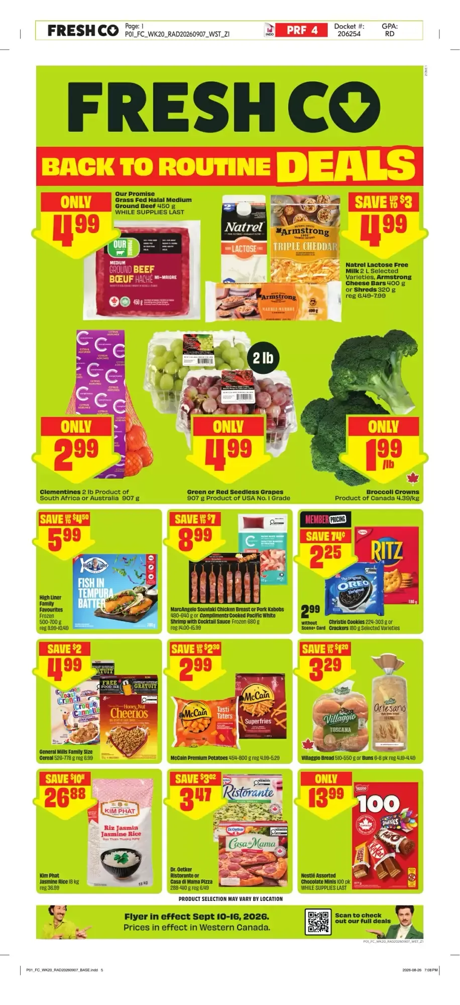 Fresh Co Back to Routine Deals from September 10 to September 16 2026 - flyer page 1