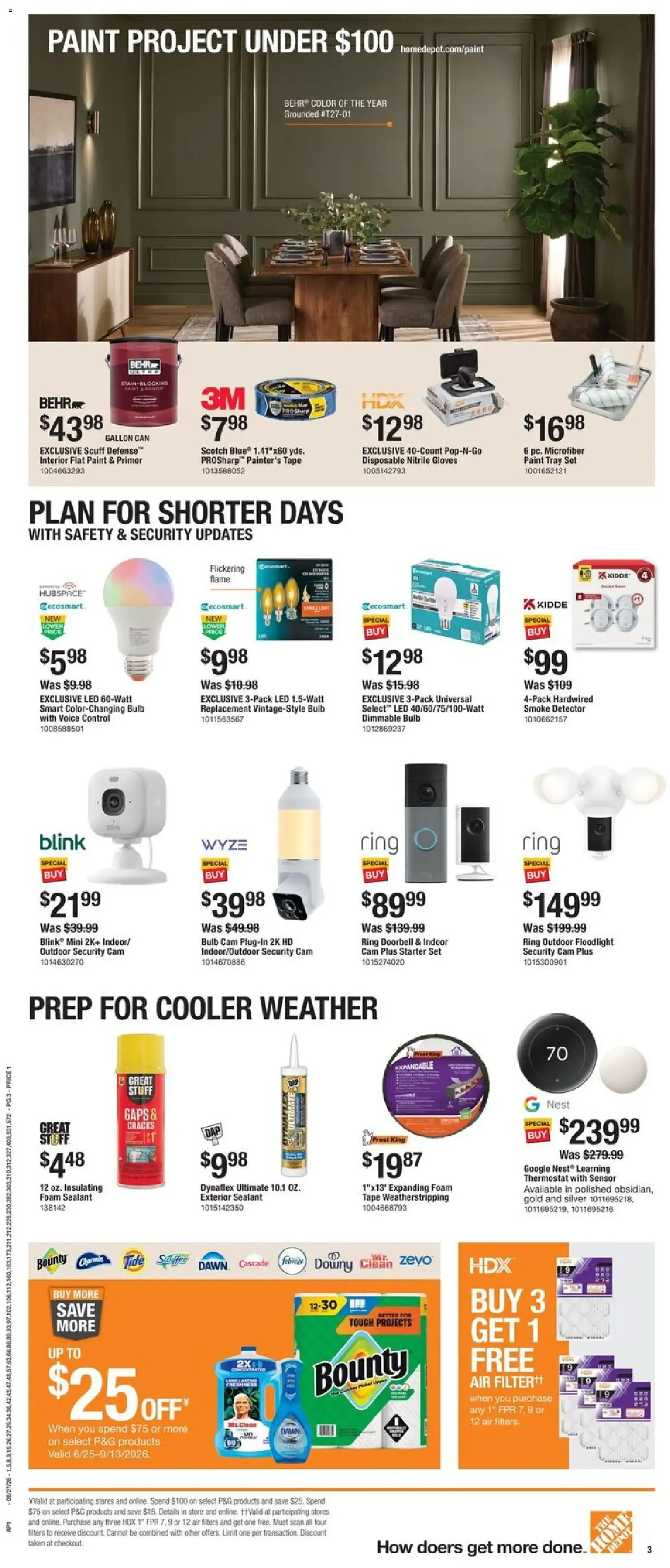 Weekly ad Home Depot Weekly Ad from 08/27/2026 - Flyer from August 27 to September 9 2026 - Page 3