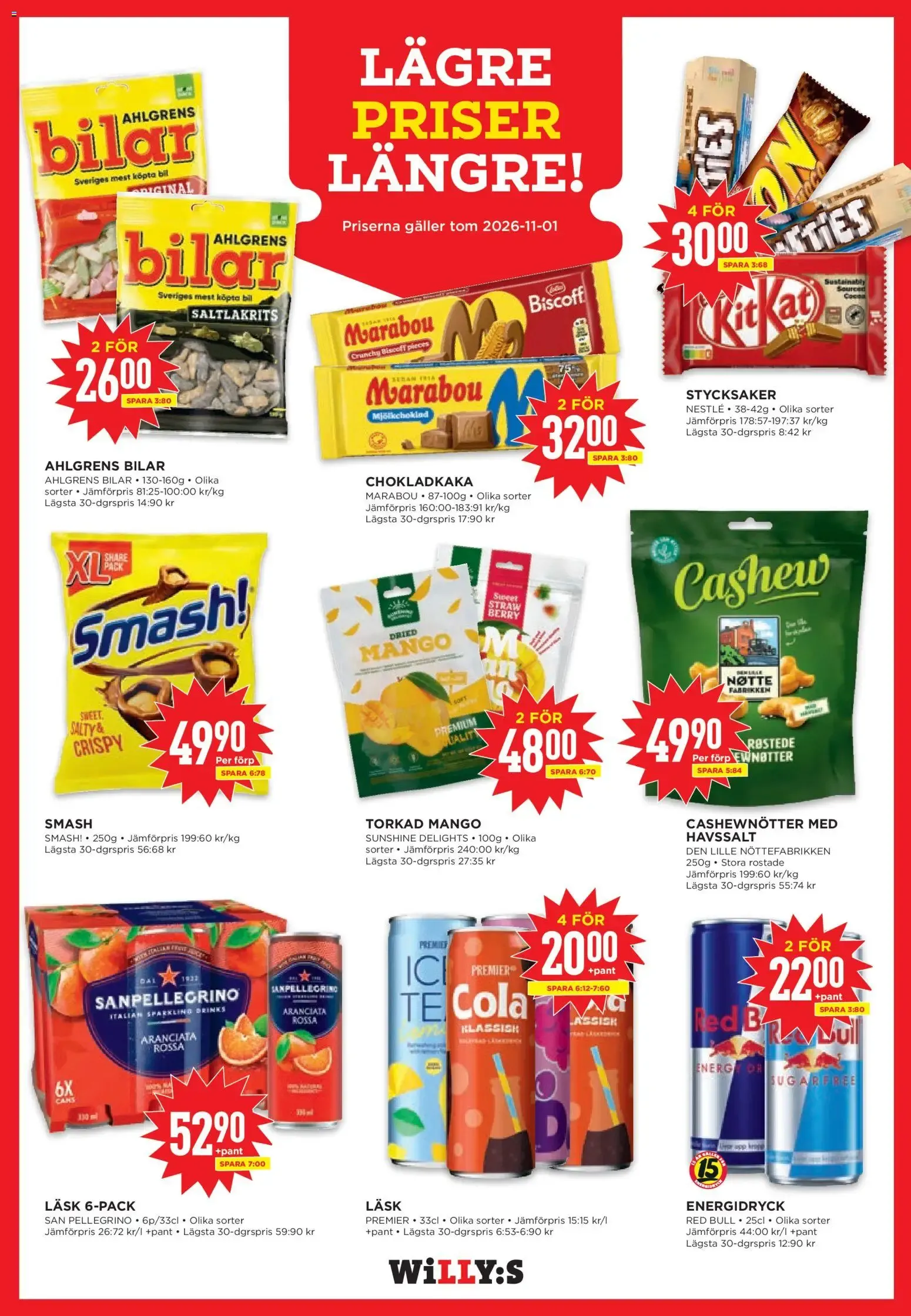 Willys: Sveriges billigaste matkasse från 28 september till 4 oktober 2026 - Reklamblad sidor 11