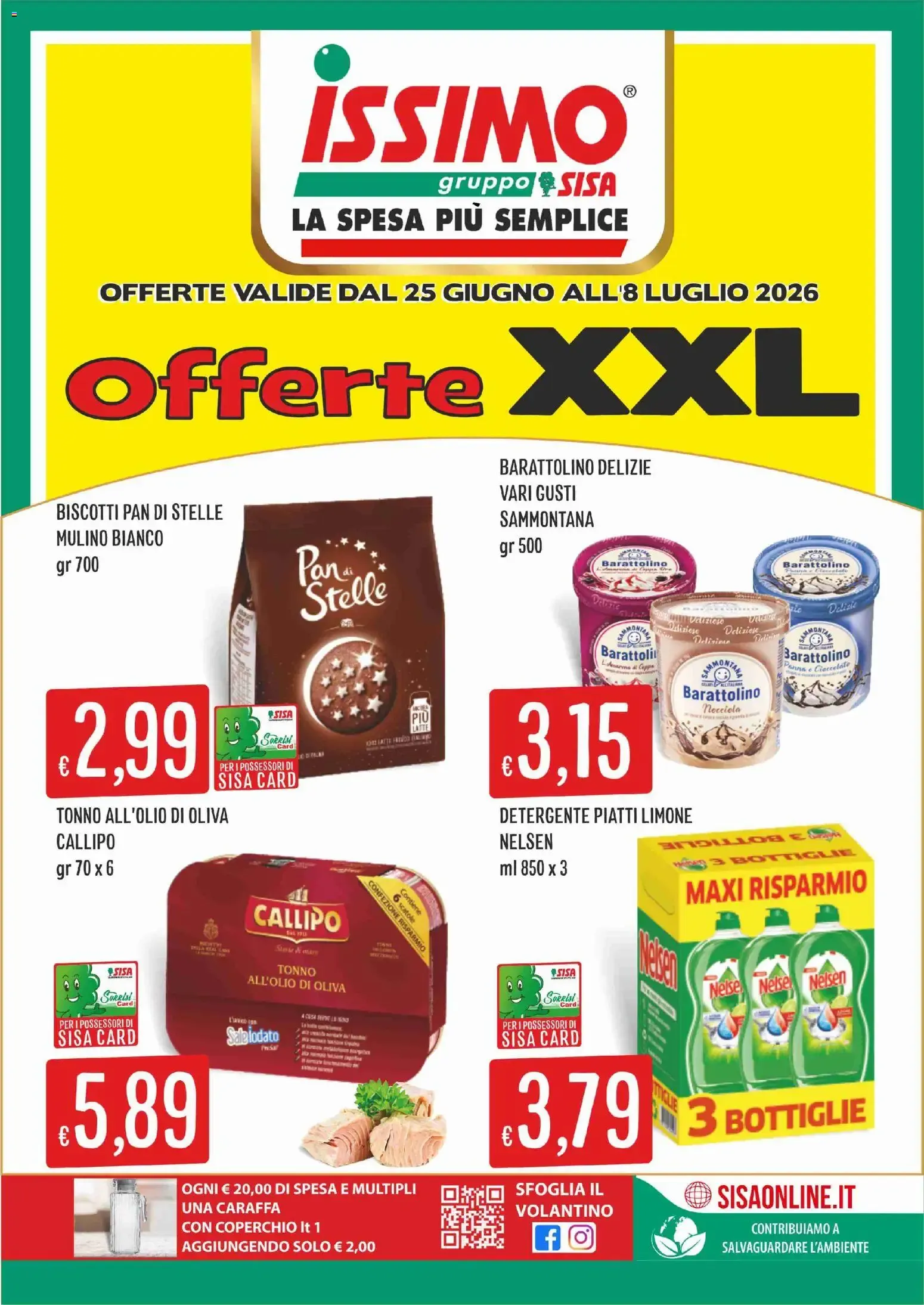 Nuovo SISA volantino Issimo dal 25/06/2026 > offerte anteprima 🛍️ da 25 giugno a 8 luglio di 2026 - Pagina del volantino 1