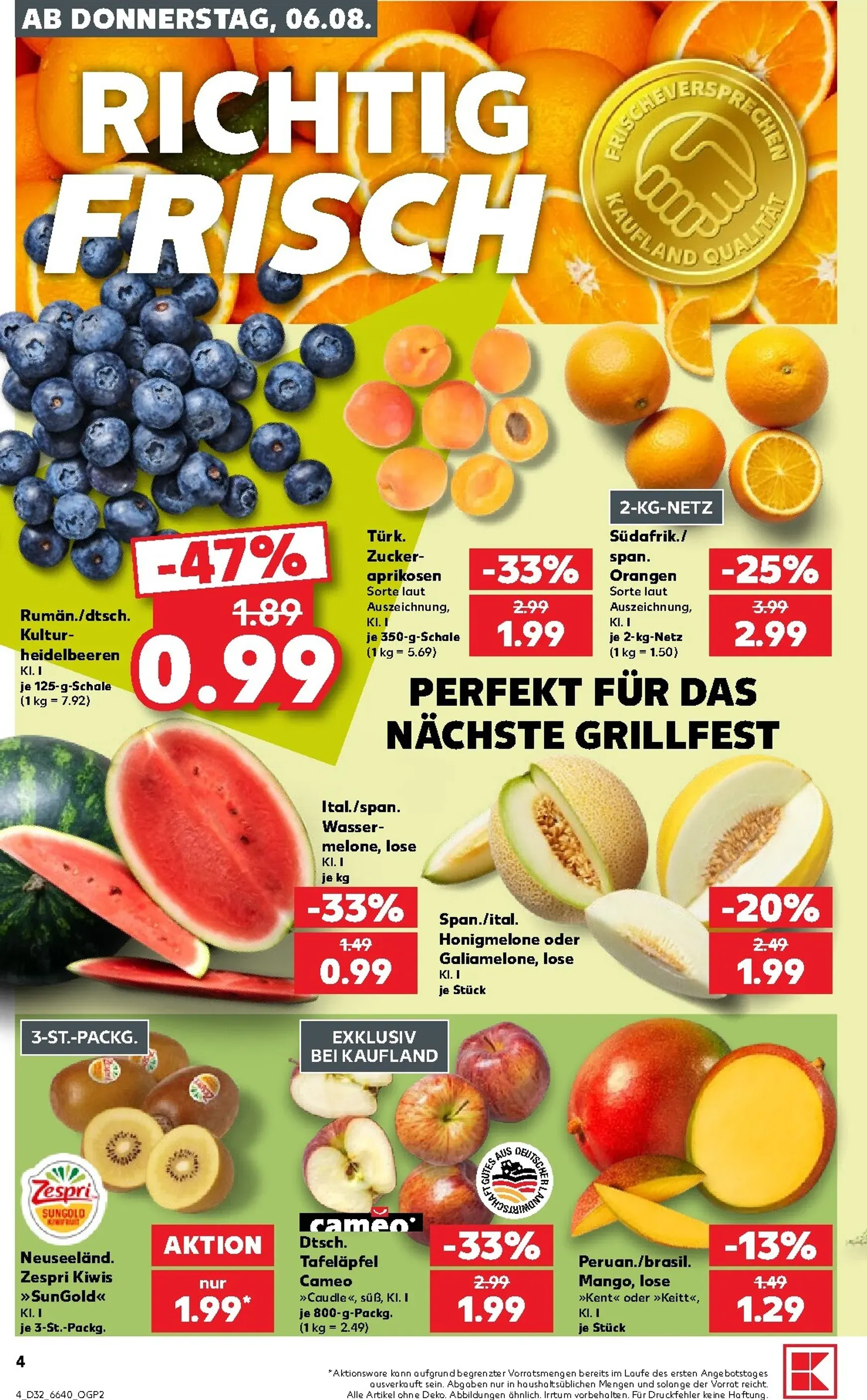 Kaufland Prospekt nächste Woche – von Donnerstag 06.08.2026 bis Mittwoch 12.08.2026 von 6. August bis 12. August 2026 - Prospekt seite 4