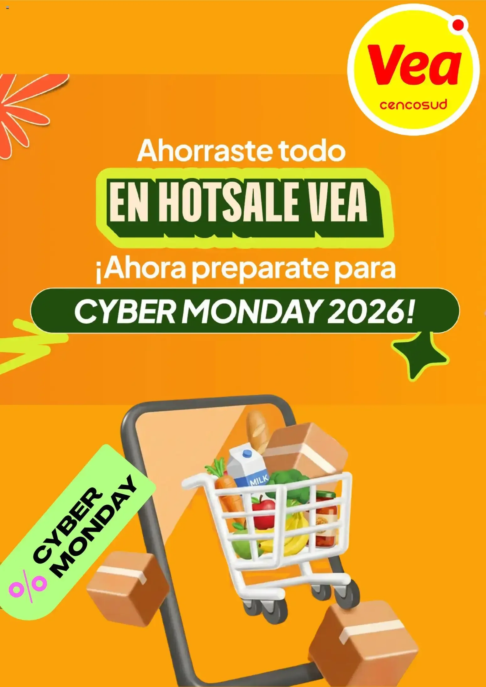 Vea - Cyber Monday aviso del 08/10/2026 - 04/11/2026