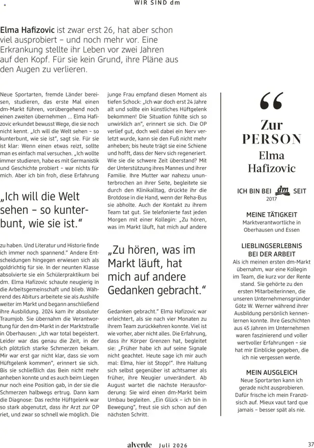 dm Magazin alverde - Mit Mission bei Miss Germany von 1. Juli bis 31. Juli 2026 - Prospekt seite 37