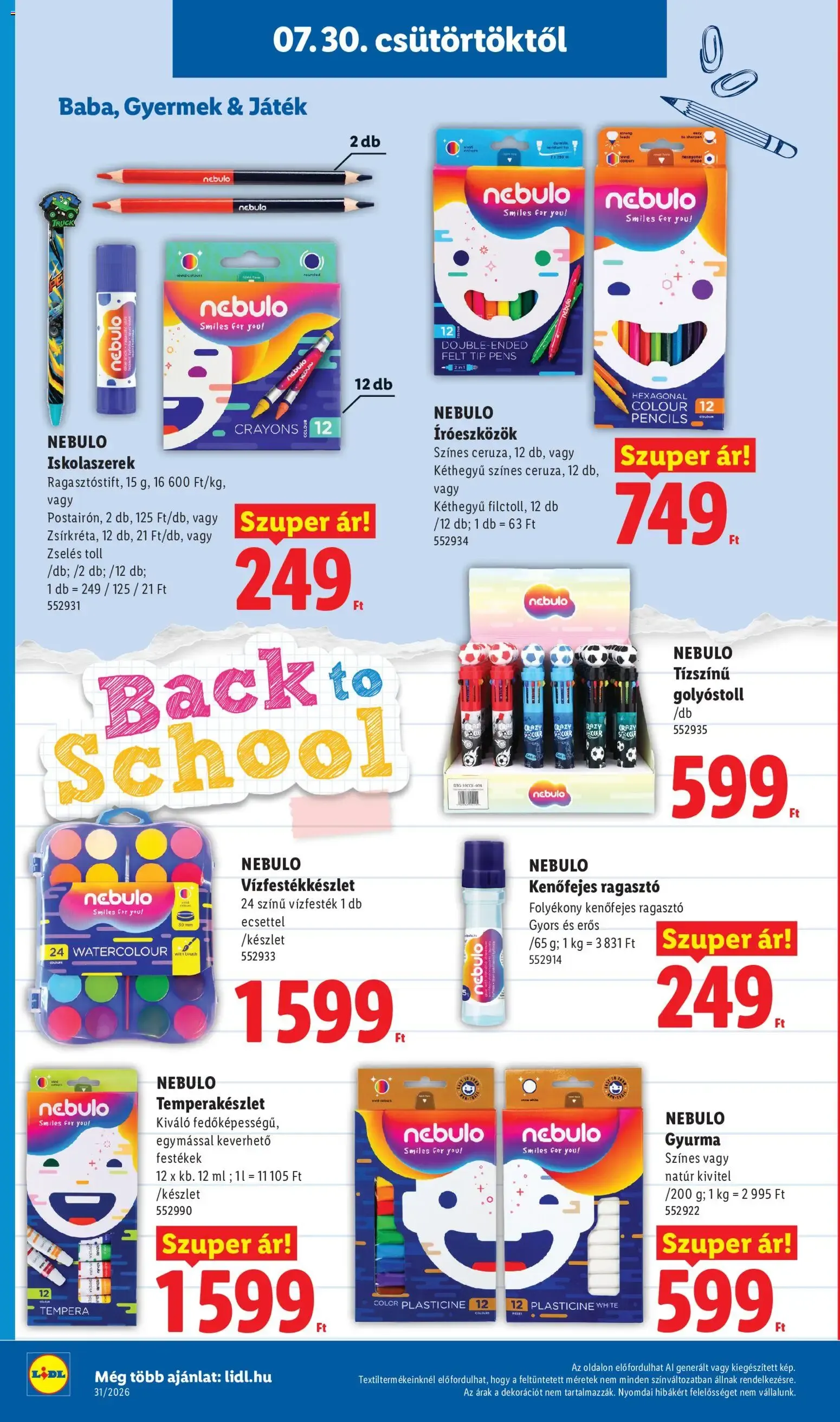 Katalógus Lidl Iskolakezdési - 2026.07.30. -tól/töl > akció, lapozható szórólap 🛍️ július 30.-tól augusztus 31.-ig 2026. - Oldal 8