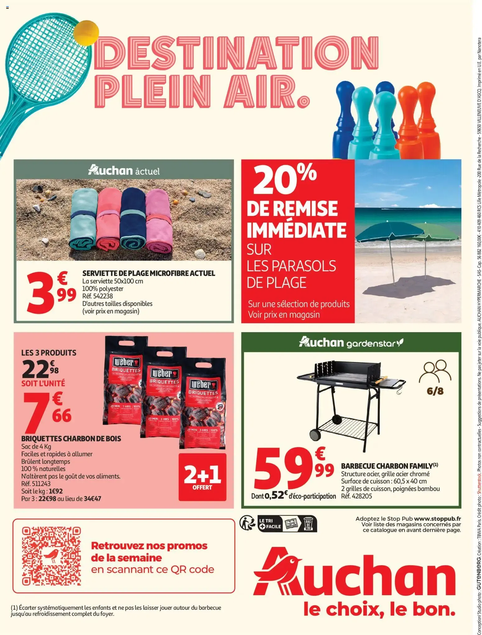 Auchan Plein air jeux de jardin à partir du 27/05/2026 - promo en ligne du 27 mai au 7 juin 2026 - Catalogue page 20
