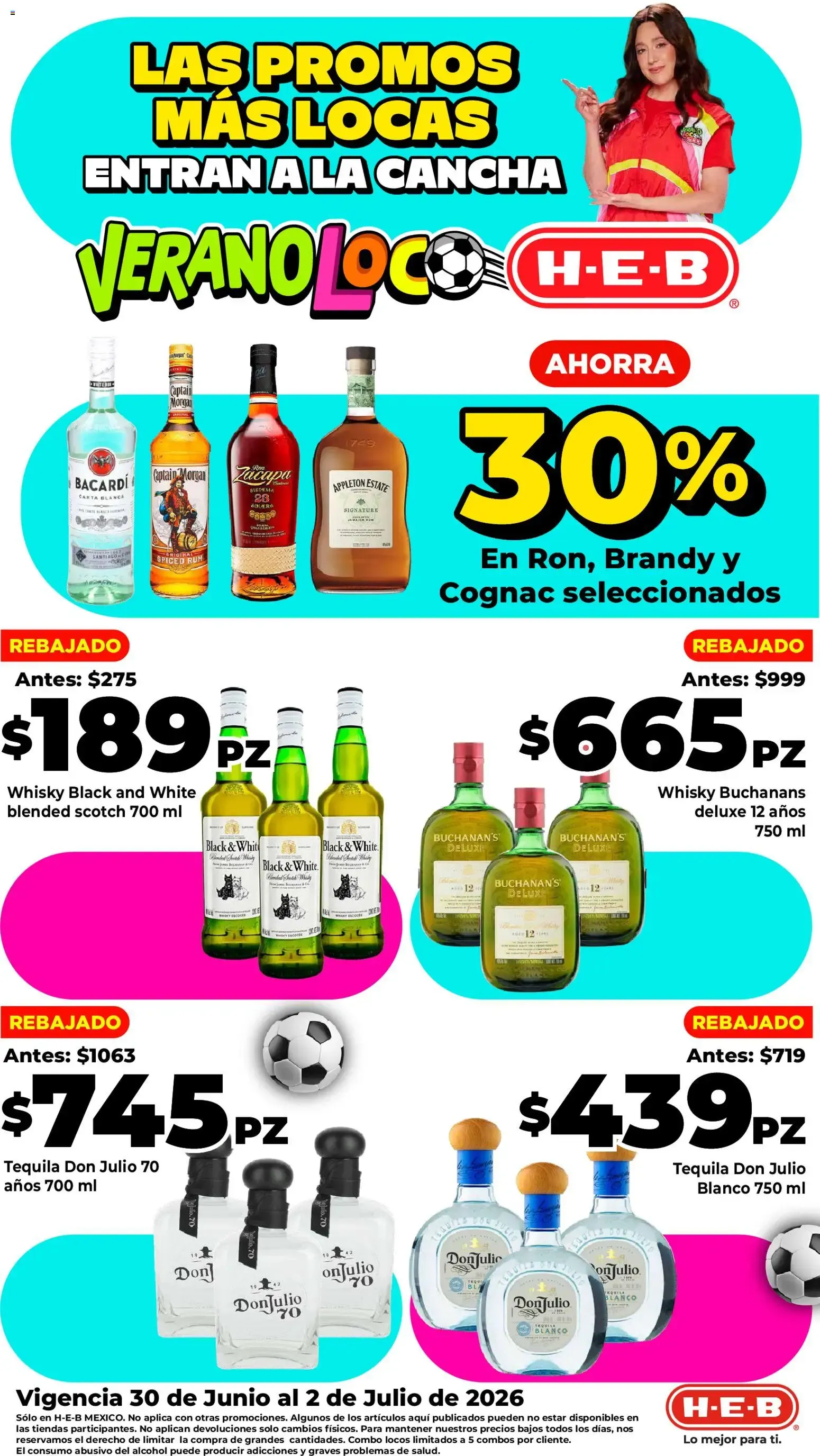 Catálogo de H-E-B folleto Las promos más locas (30/06/2026 - 02/07/2026) - catálogo en línea 30 de junio al 2 de julio 2026 - Pagina 1