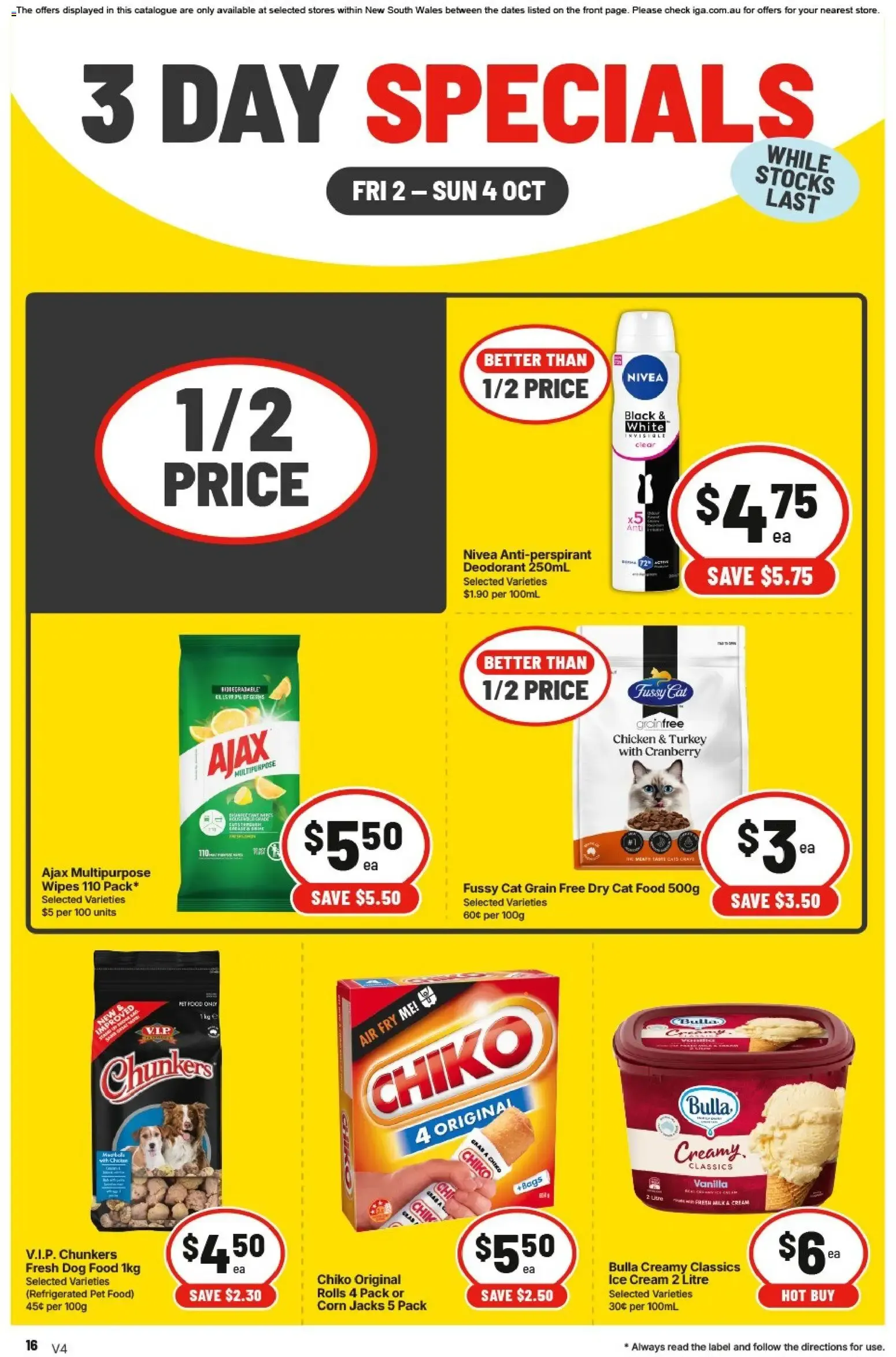 3 DAY SPECIALS - Catalogue valid from 2 October to 4 October 2026 - page 4