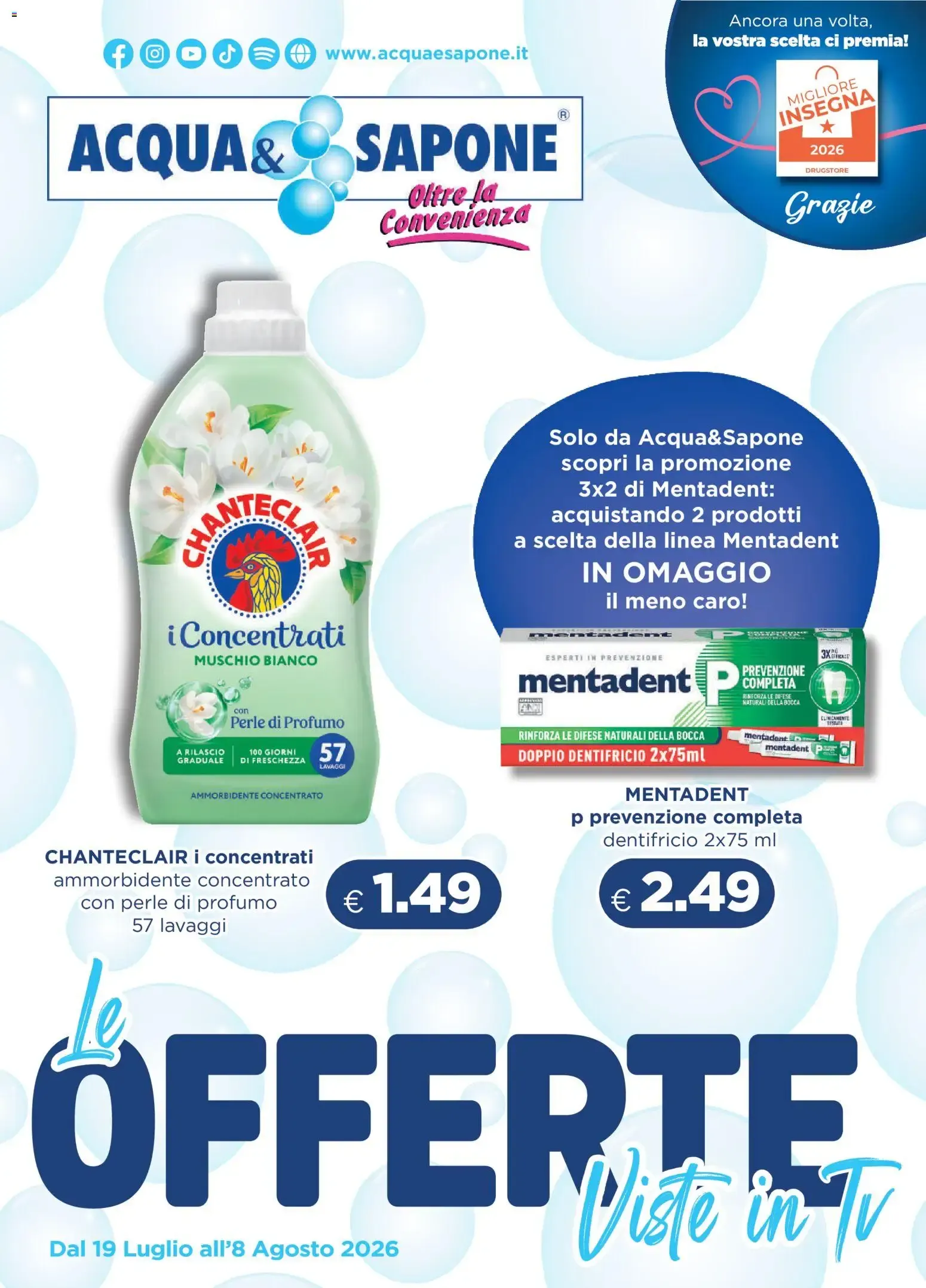 Acqua e Sapone volantino dal 19/07/2026 - online Offerte