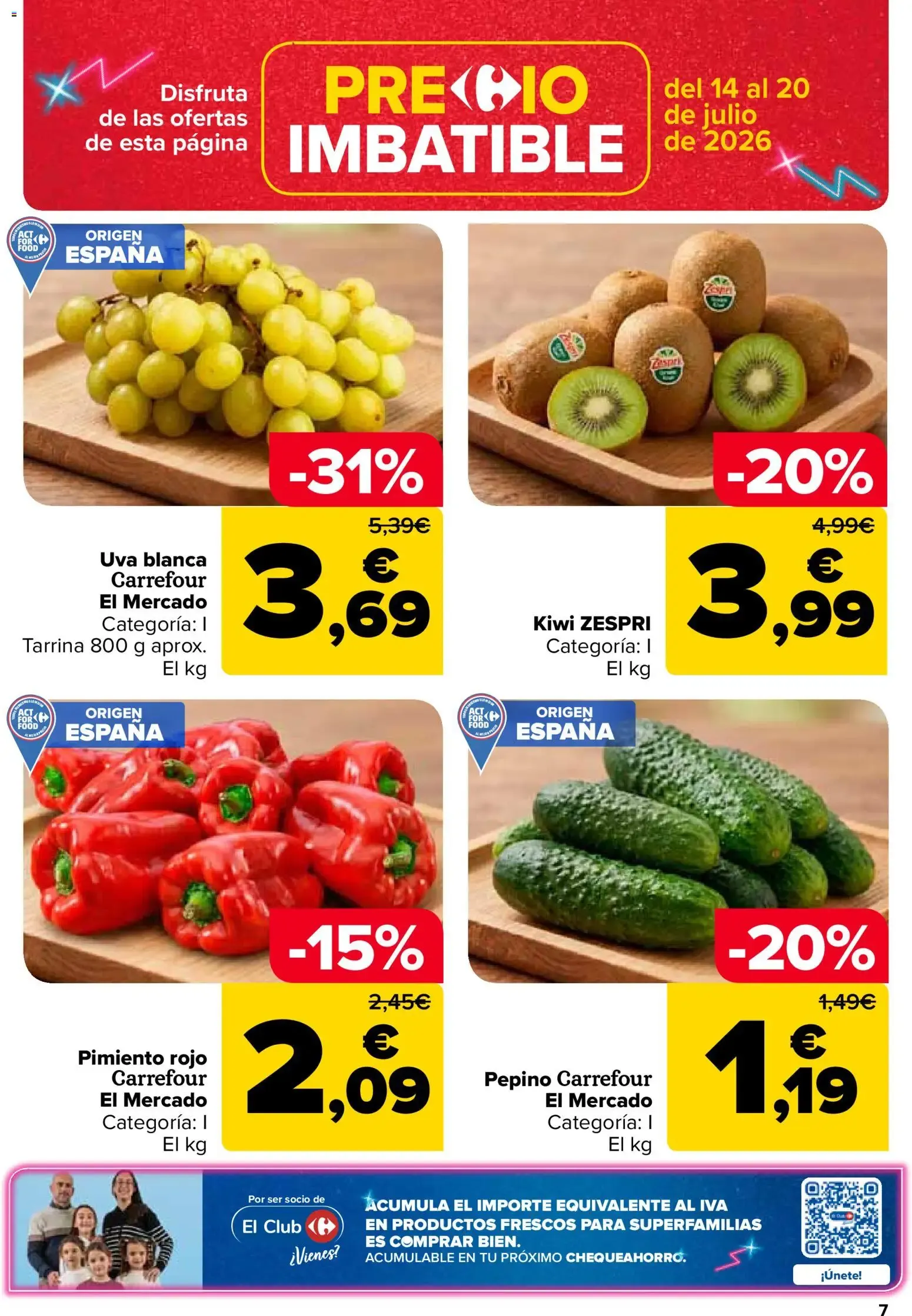 Catálogo de Carrefour folleto del 14/07/2026 | Catálogo 14 de julio al 27 de julio 2026 - Página 7
