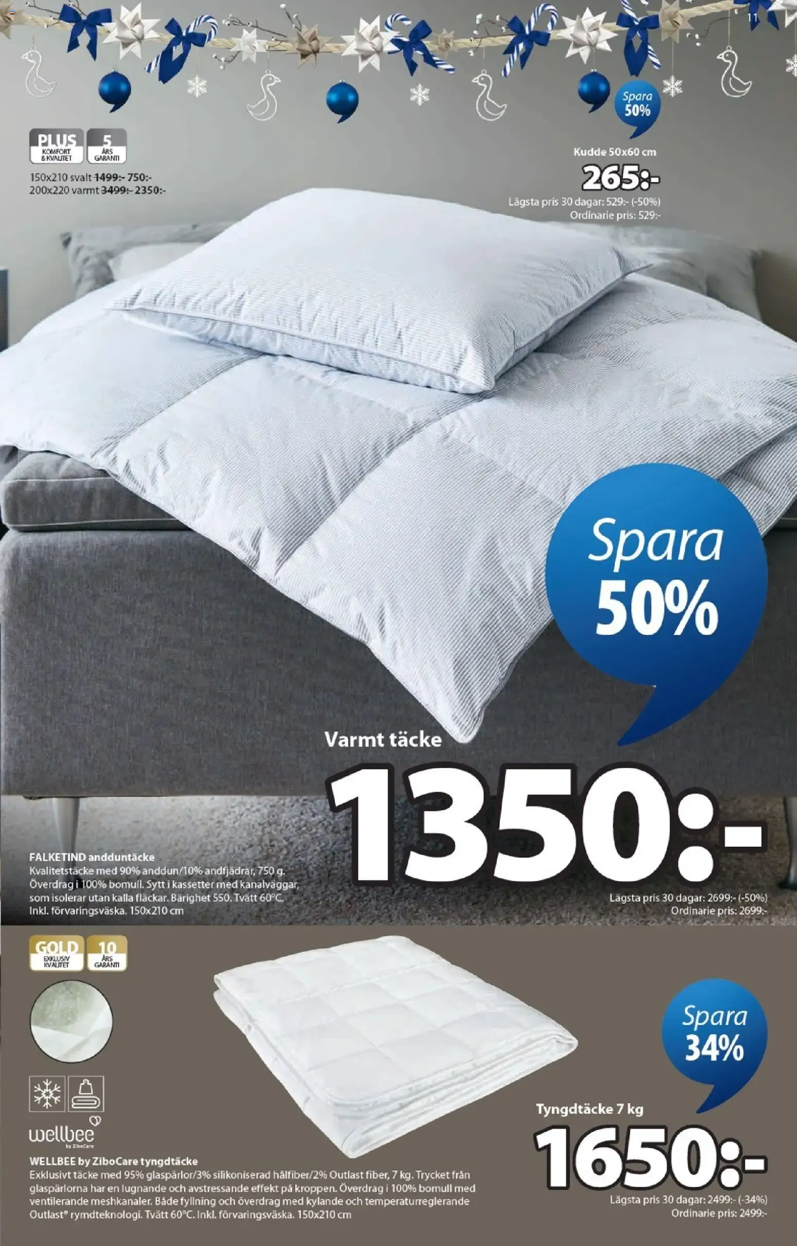 JYSK Scandinavian Sleeping & Living - Ett fantastiskt erbjudande för din jul från 19 oktober till 29 november 2026 - Reklamblad sidor 11