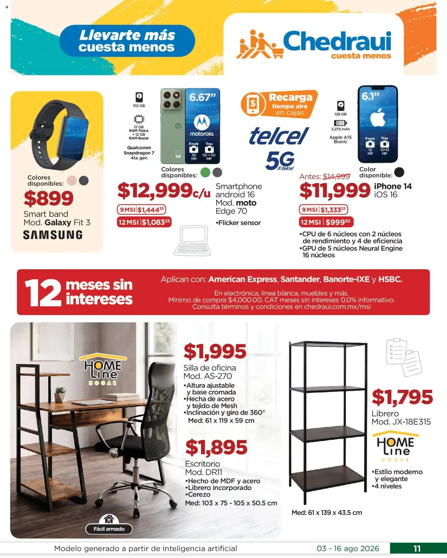 Catálogo de Llegan los ofertones del verano Chedraui 3 de agosto al 16 de agosto 2026 - Pagina 11