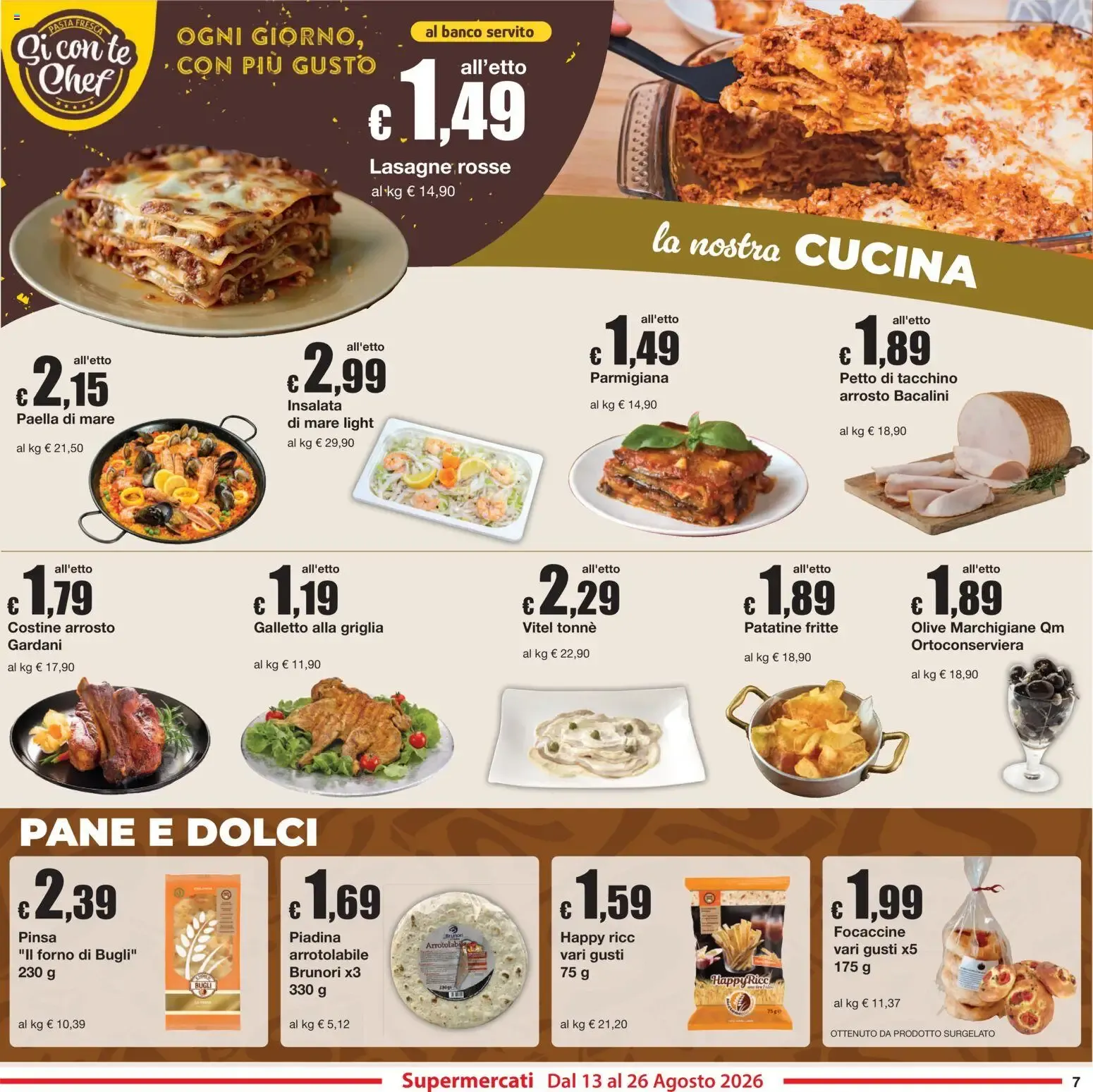 Sì con Te volantino dal 13/08/2026 - online Offerte da 13 agosto a 26 agosto di 2026 - Pagina del volantino 7