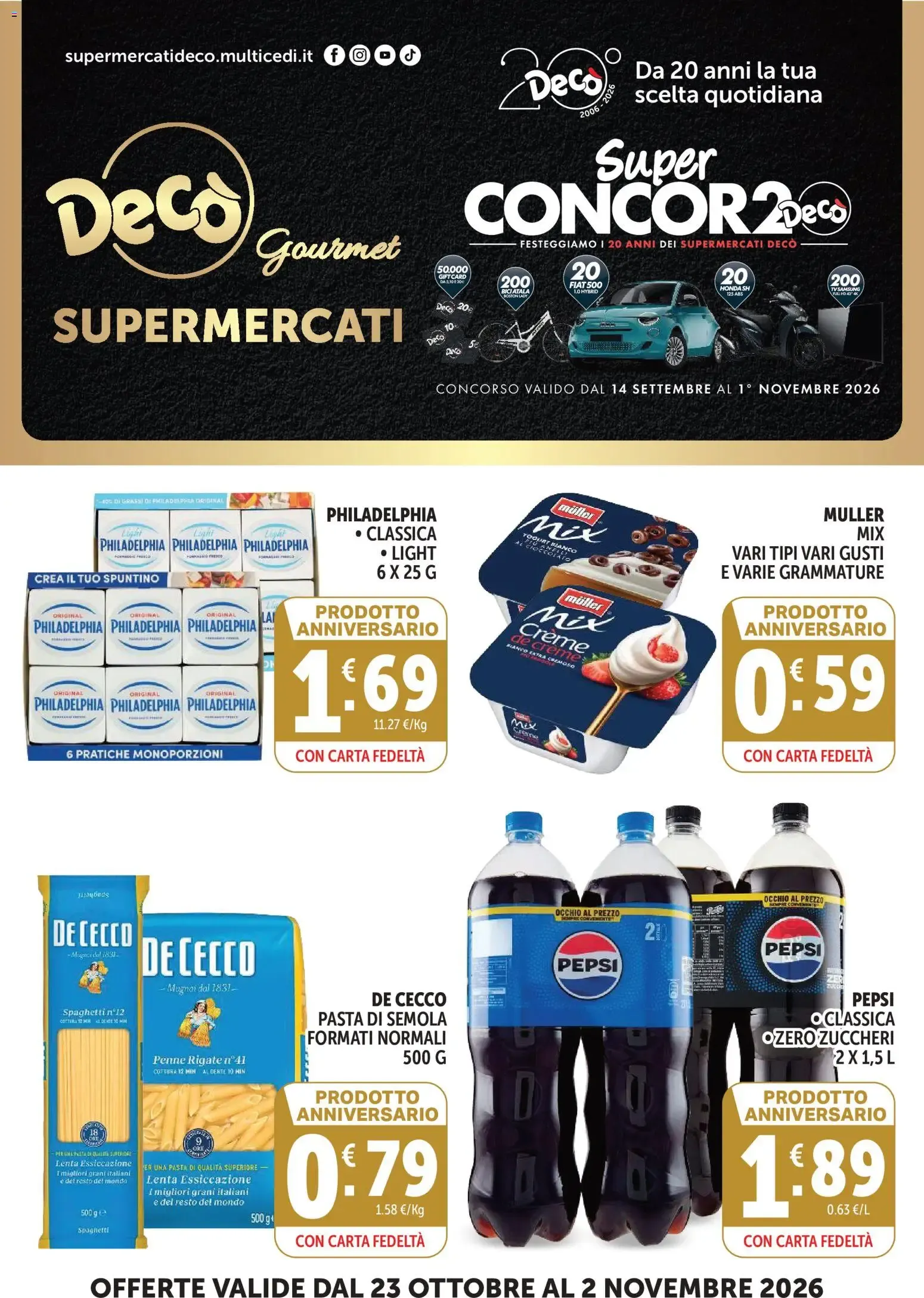 Nuovo Decò volantino Gourmet dal 23/10/2026 > offerte anteprima 🛍️ da 23 ottobre a 2 novembre di 2026 - Pagina del volantino 1