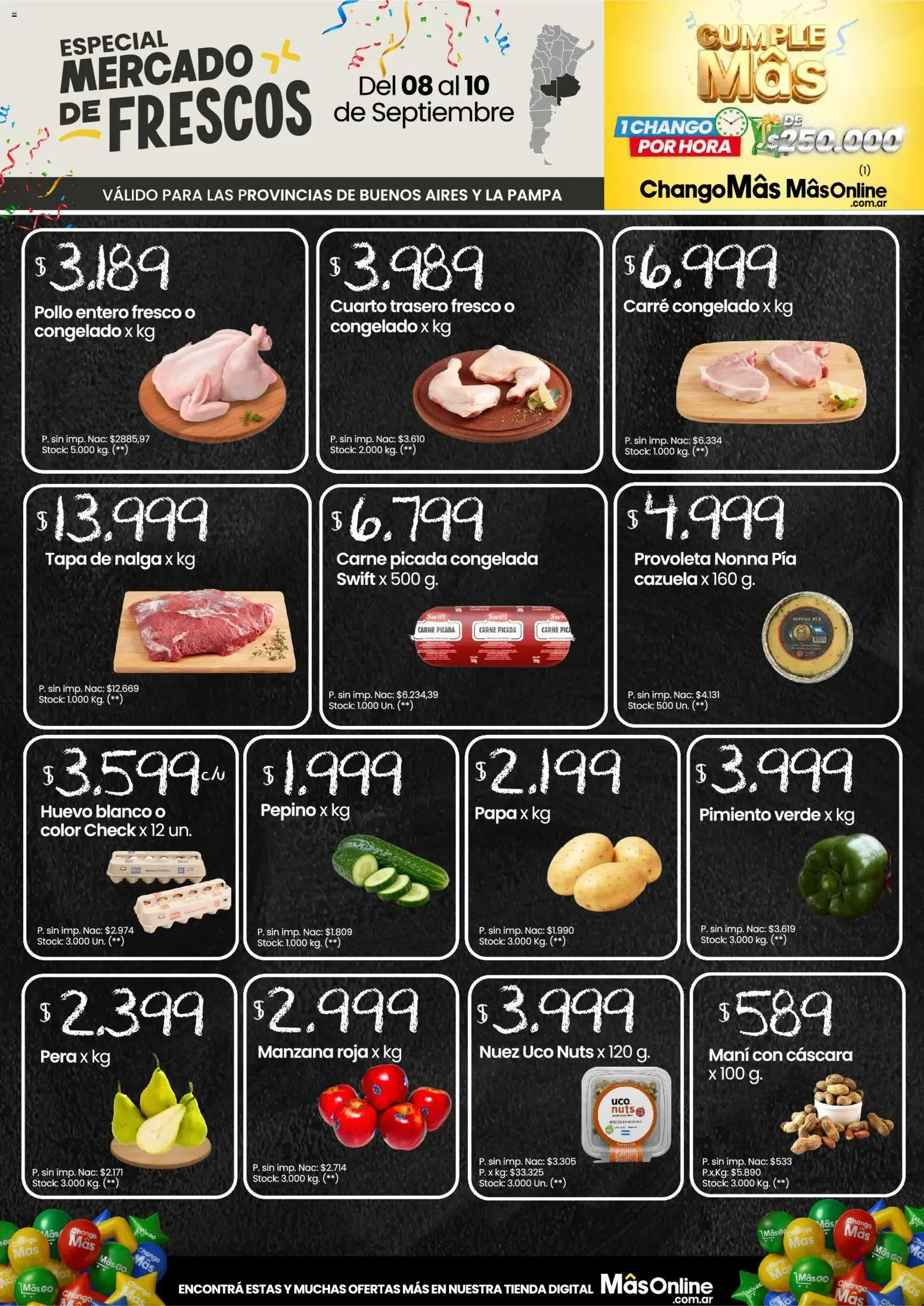 Ofertas de Changomas - Mercado de Frescos || del 08/09/2026 - 10/09/2026 || Catálogo 8 de septiembre al 10 de septiembre 2026 - Página 1 del catálogo