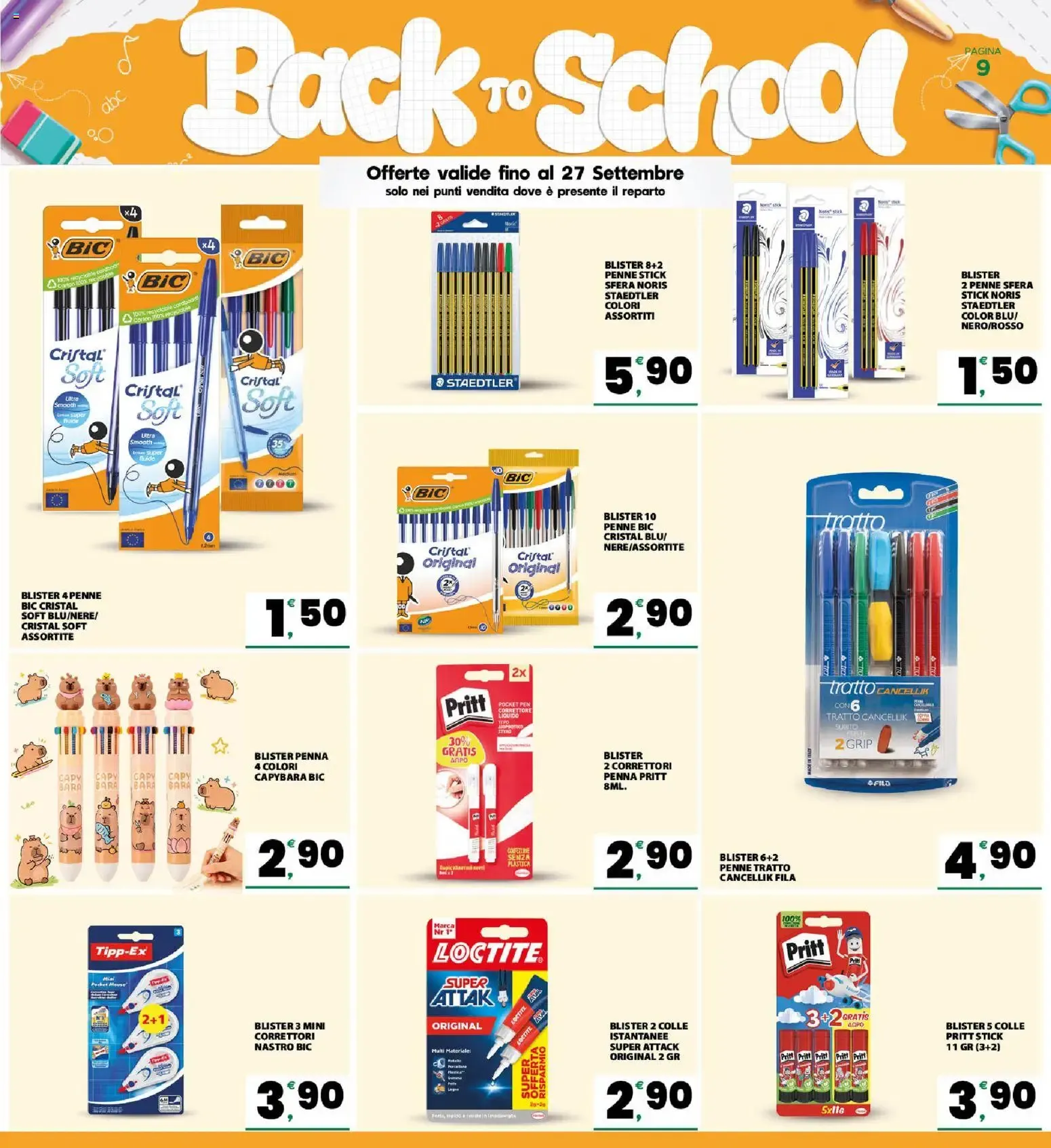 Eurospar Interspar Back To School da 31 agosto a 27 settembre di 2026 - Pagina del volantino 9