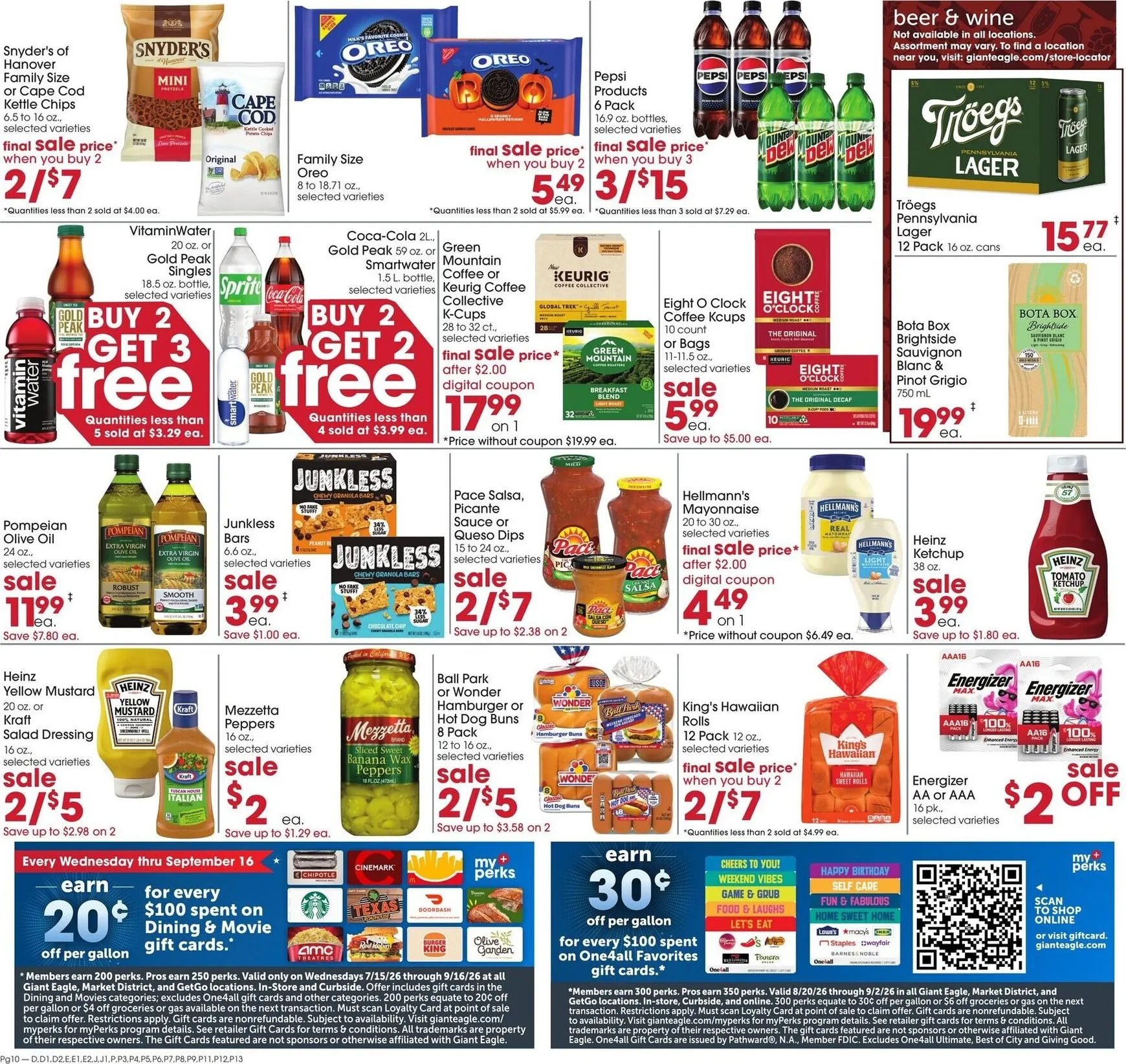 Weekly promotion Current Giant Eagle leaflet valid from Thursday 08/27/2026 to Wednesday 09/02/2026 spanning from August 27 to September 2 2026 - Page 8 for Catalogue 365
