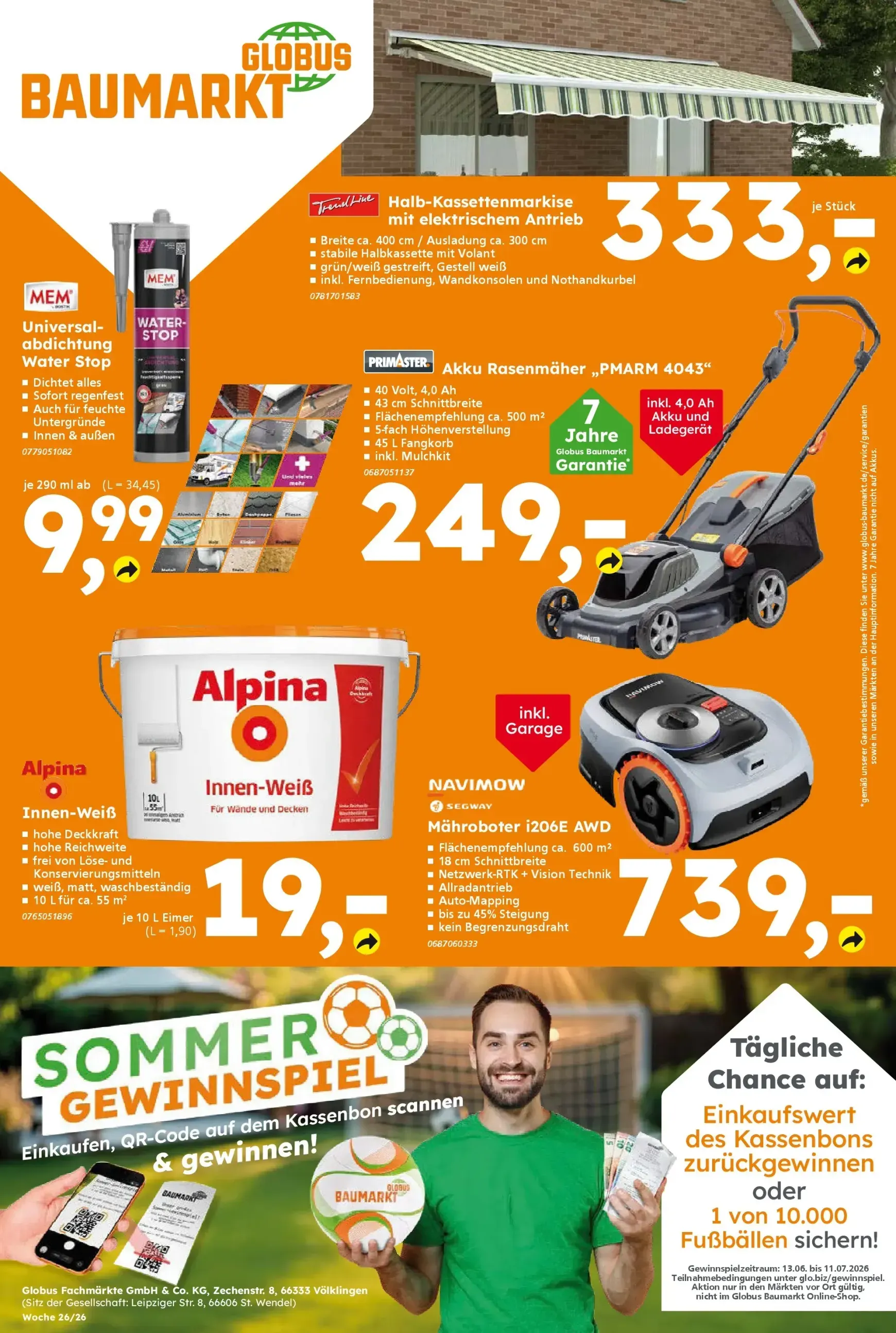 Globus Baumarkt - Moonlight-Shopping von 22. Juni bis 27. Juni 2026 - Prospekt seite 13