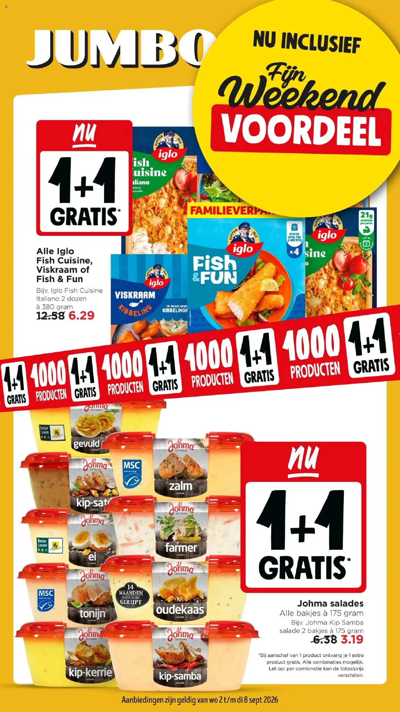 Jumbo Fijn Weekend VOORDEEL van 2 september tot 8 september 2026 - Folder pagina 1