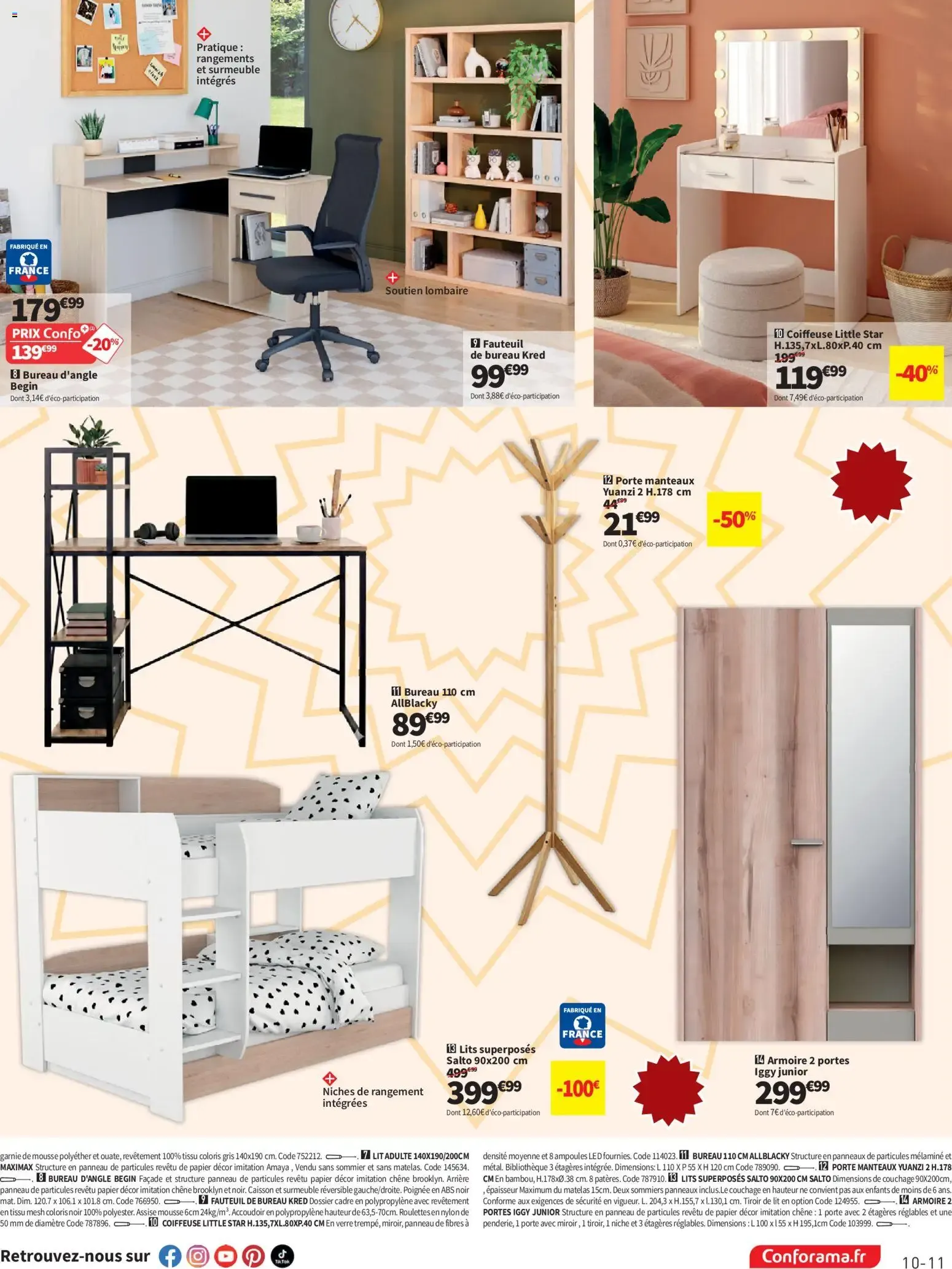 LE GRAND DESTOCKAGE PROMO RAMA Conforama du 13 octobre au 9 novembre 2026 - Catalogue page 11