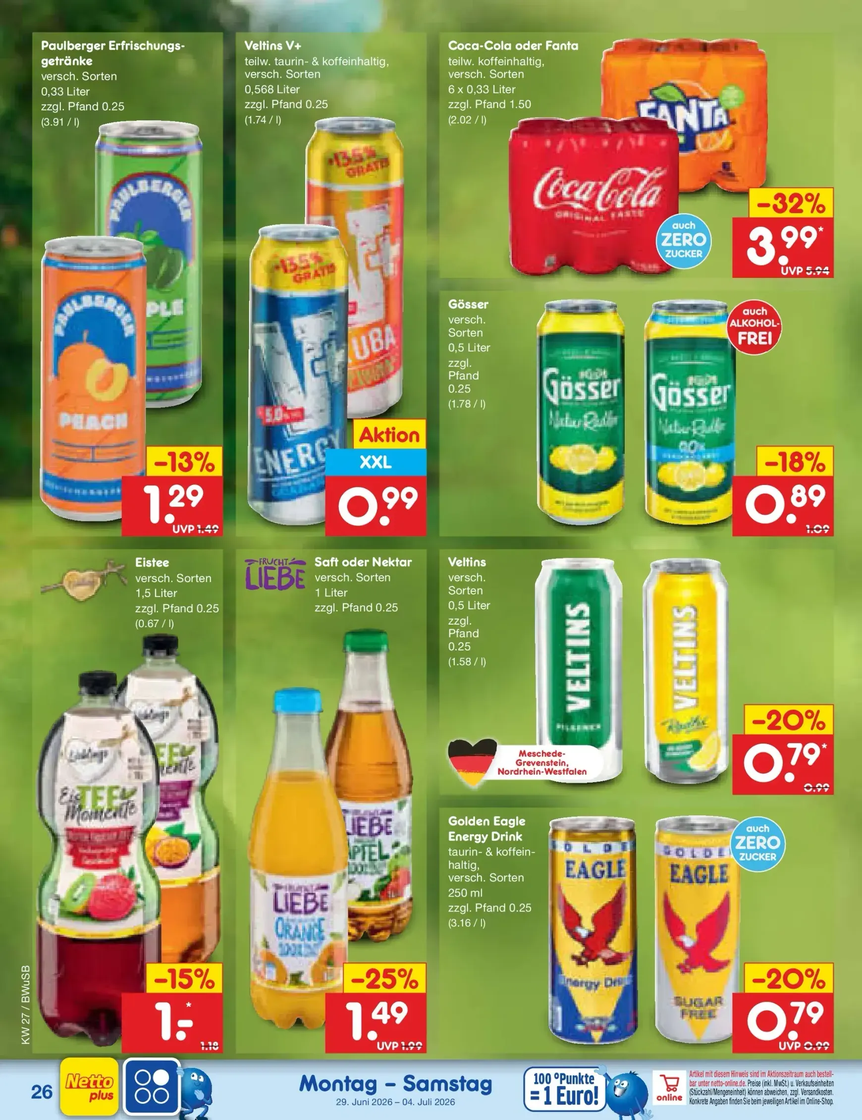 Netto Marken Discount - Sonderangebote Prospekt – von Montag 29.06.2026 bis Samstag 04.07.2026 von 29. Juni bis 4. Juli 2026 - Prospekt seite 39