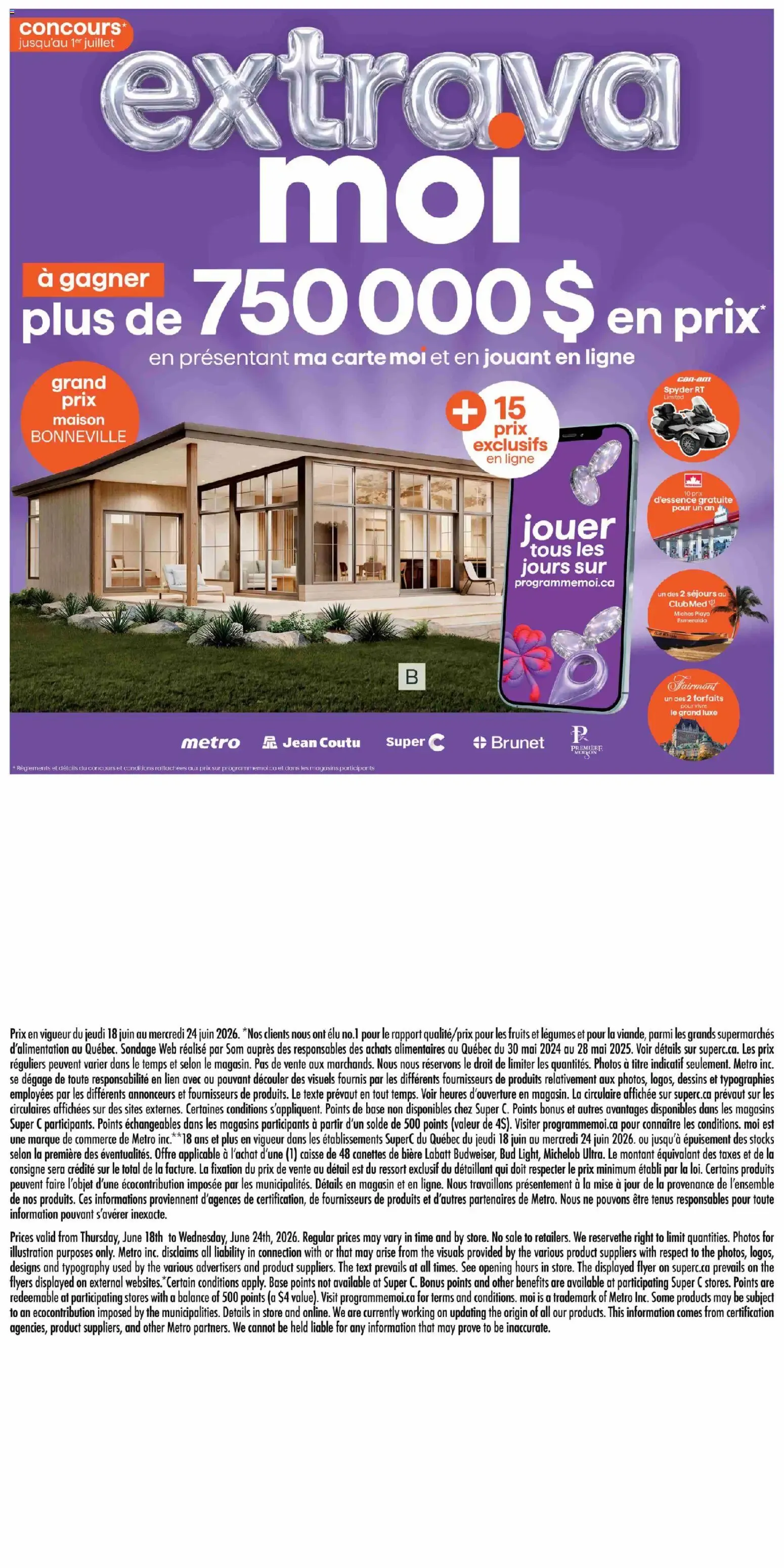 Super C weekly flyer / circulaire from Jun 18, 2026 > weekly specials & deals from June 18 to June 24 2026 - flyer page 15