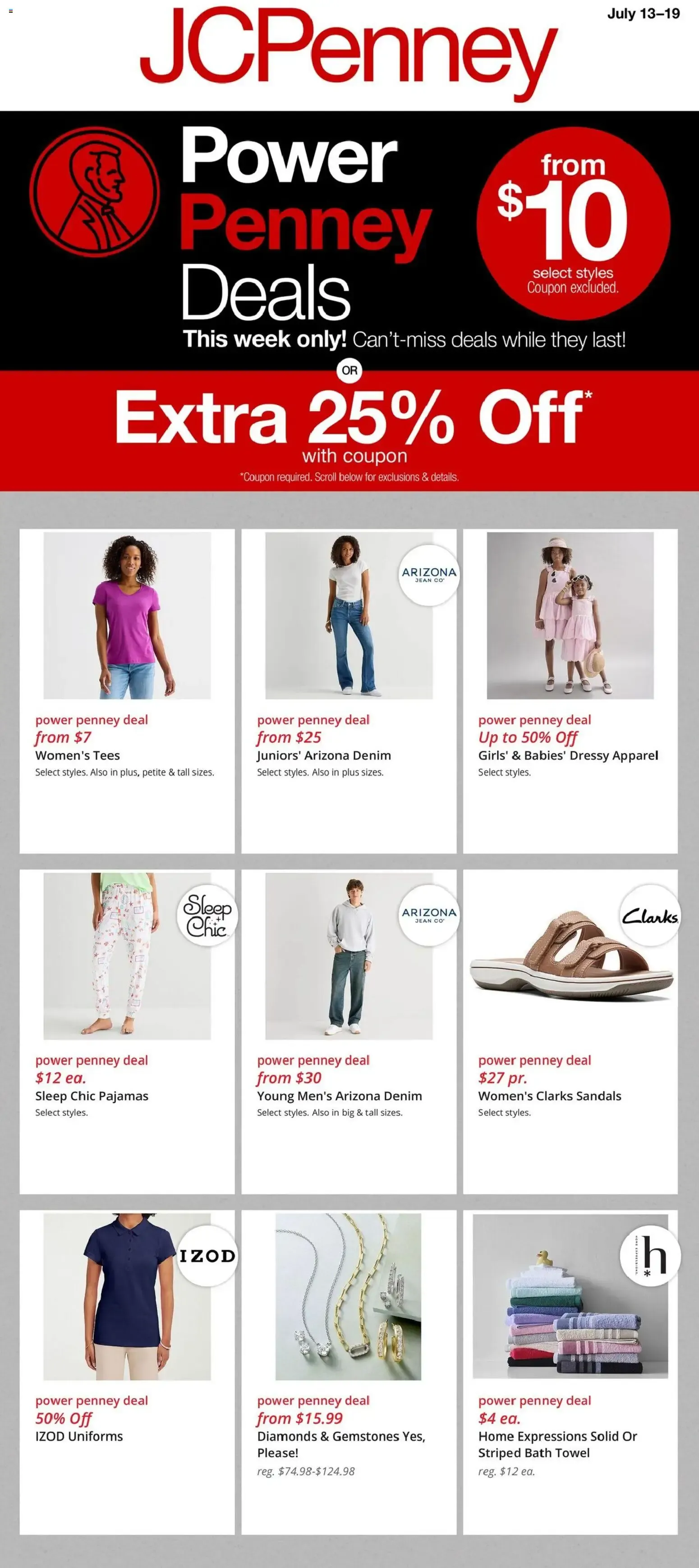 JCPenney Power Penney Deals