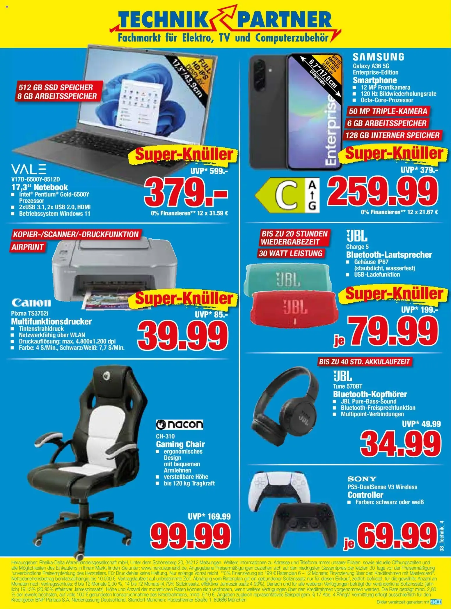 TECHNIK PARTNER Fachmarkt für Elektro, TV und Computerzubehör von 14. September bis 19. September 2026 - Prospekt seite 4