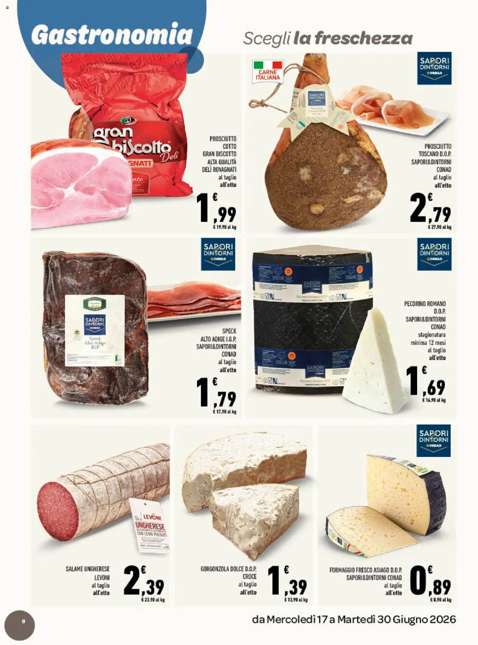 tuday CONAD - Gusto Italiano in Tavola da 17 giugno a 30 giugno di 2026 - Pagina del volantino 8