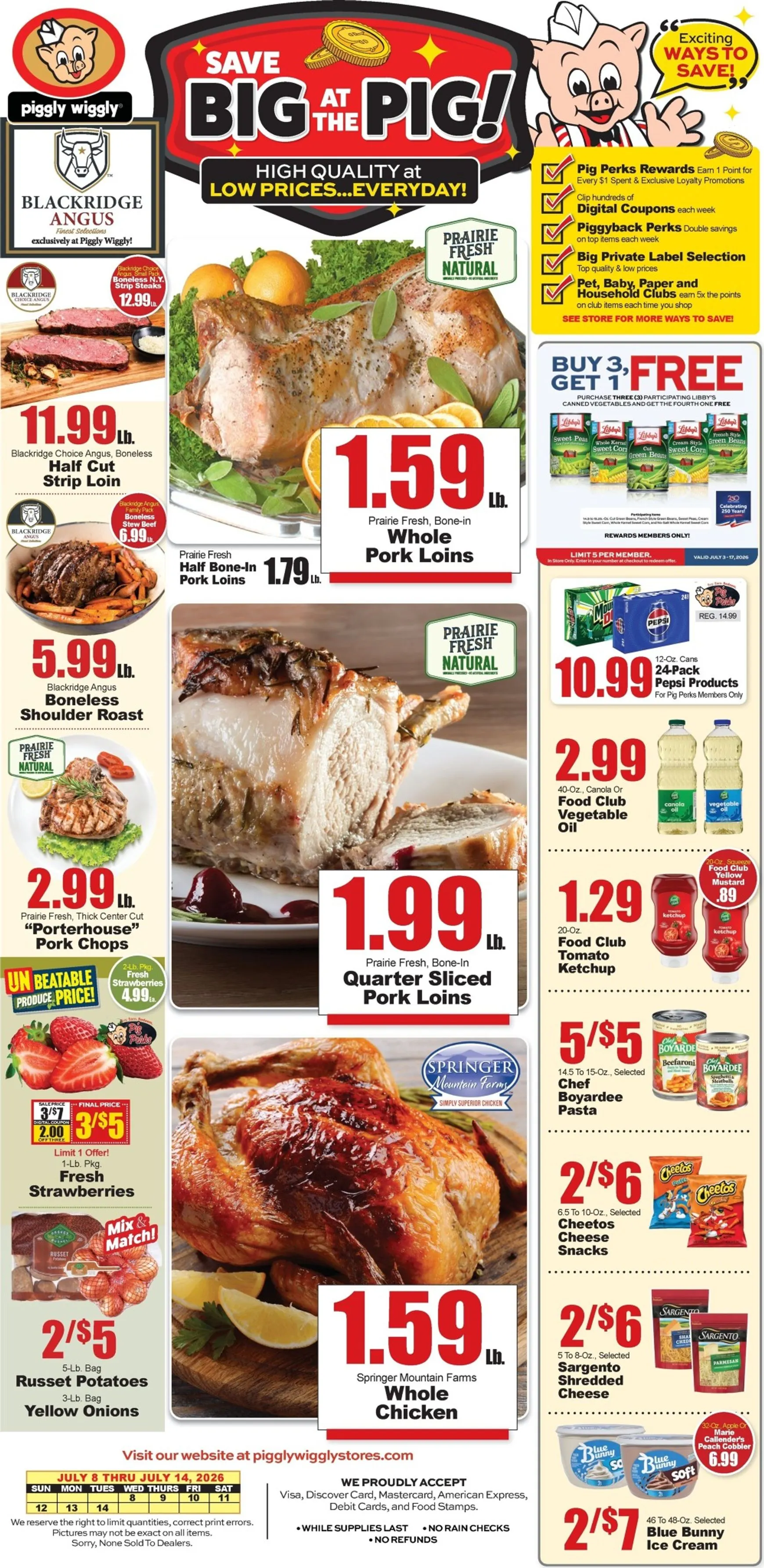 Weekly ad SAVE BIG AT THE PIG! from July 8 to July 14 2026 - Page 1