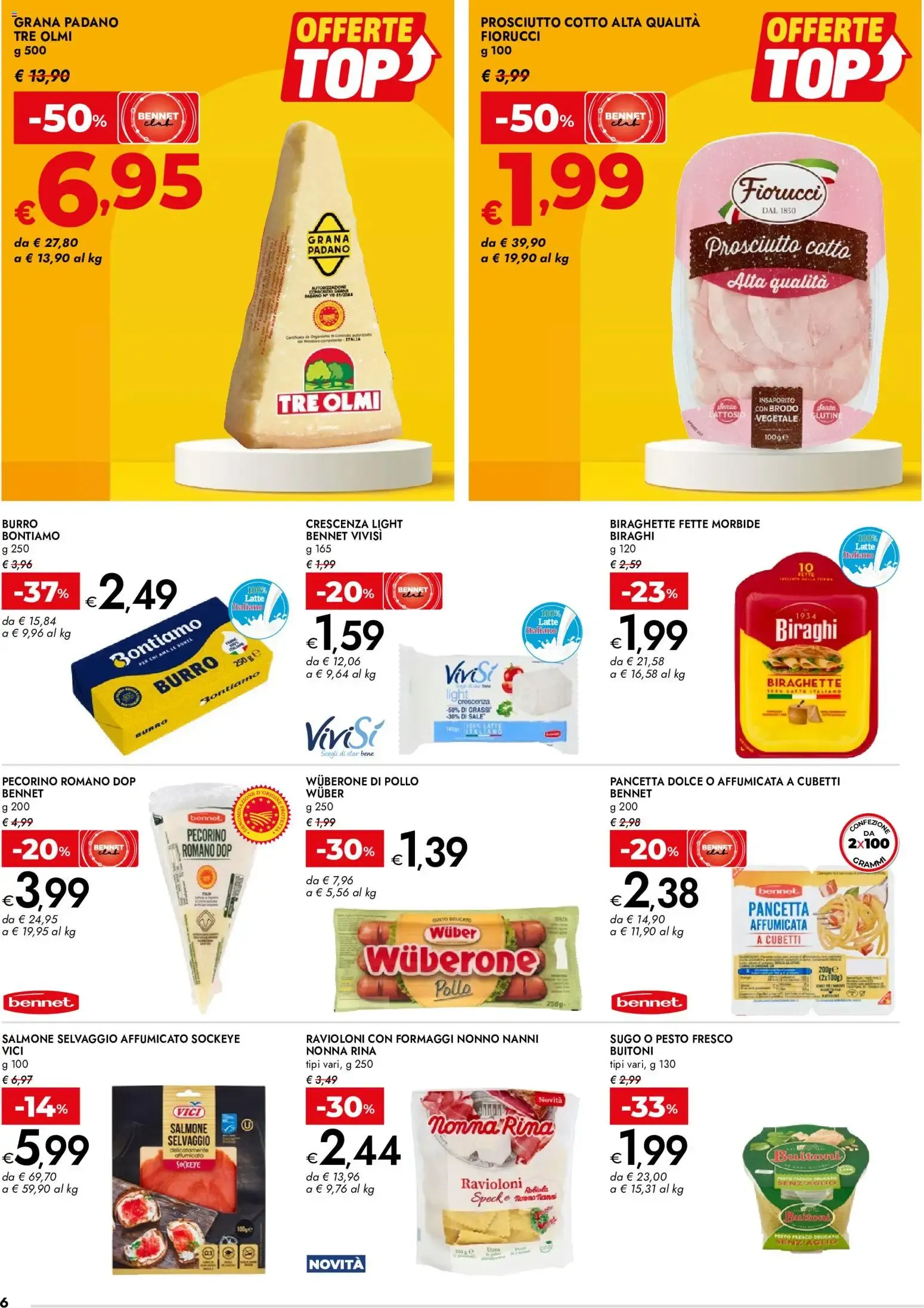 Nuovo bennet volantino Offerte Top dal 25/06/2026 > offerte anteprima 🛍️ da 25 giugno a 8 luglio di 2026 - Pagina del volantino 6