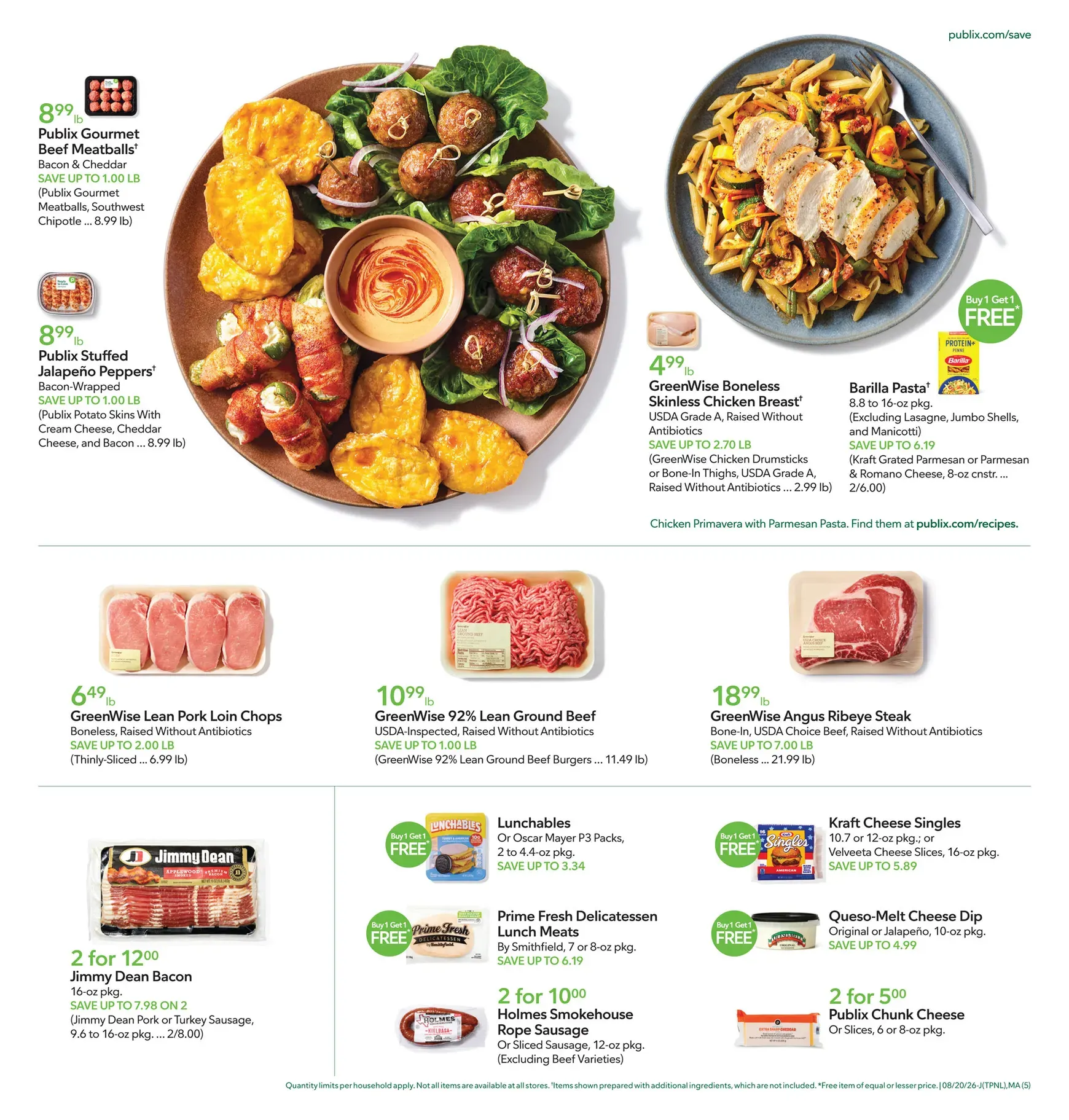 Weekly promotion Current Publix leaflet valid from Thursday 08/20/2026 to Wednesday 08/26/2026 spanning from August 20 to August 26 2026 - Page 5 for Catalogue 365