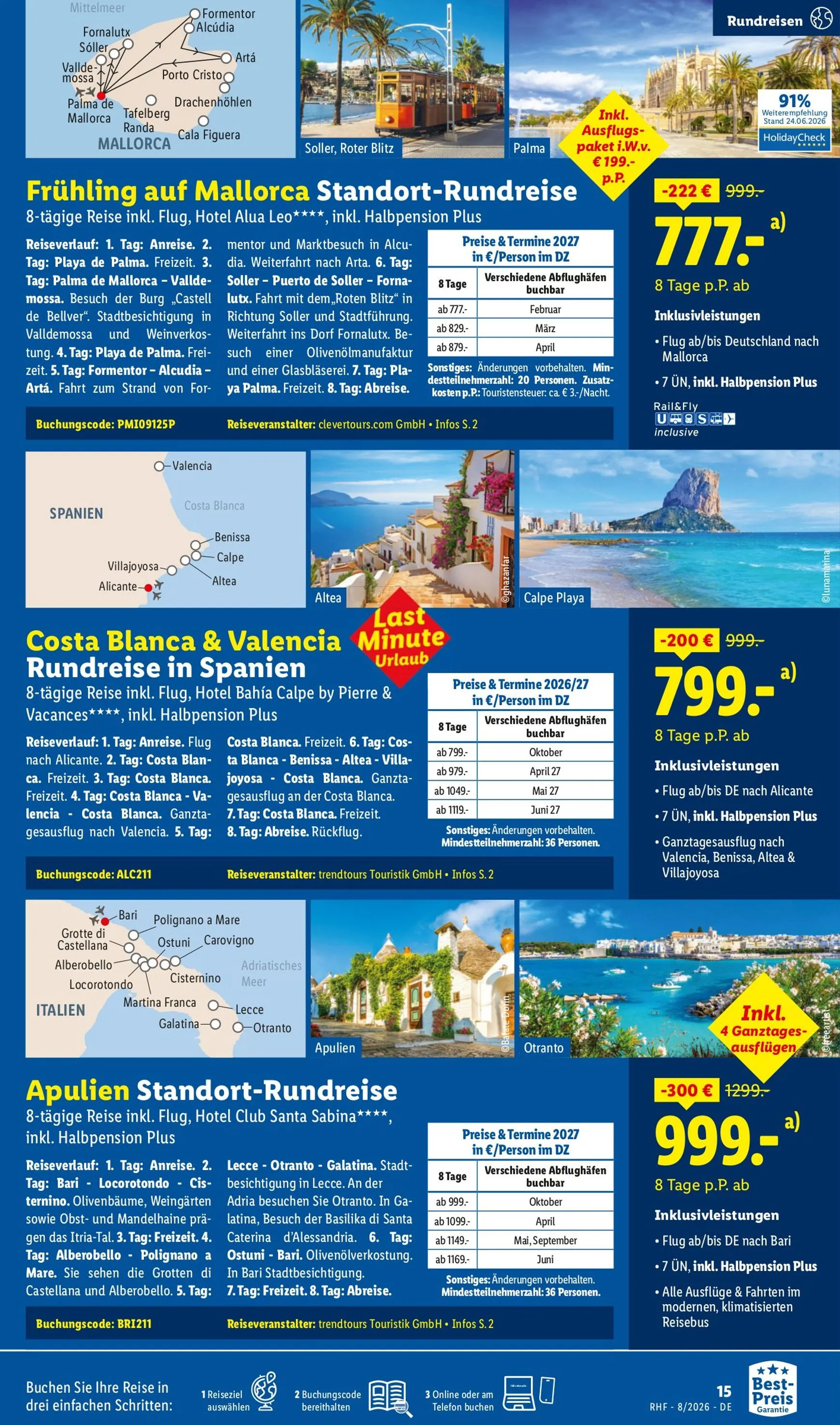 Lidl-Reisen: Spontan dem Alltag entfliehen von 29. Juli bis 31. August 2026 - Prospekt seite 15