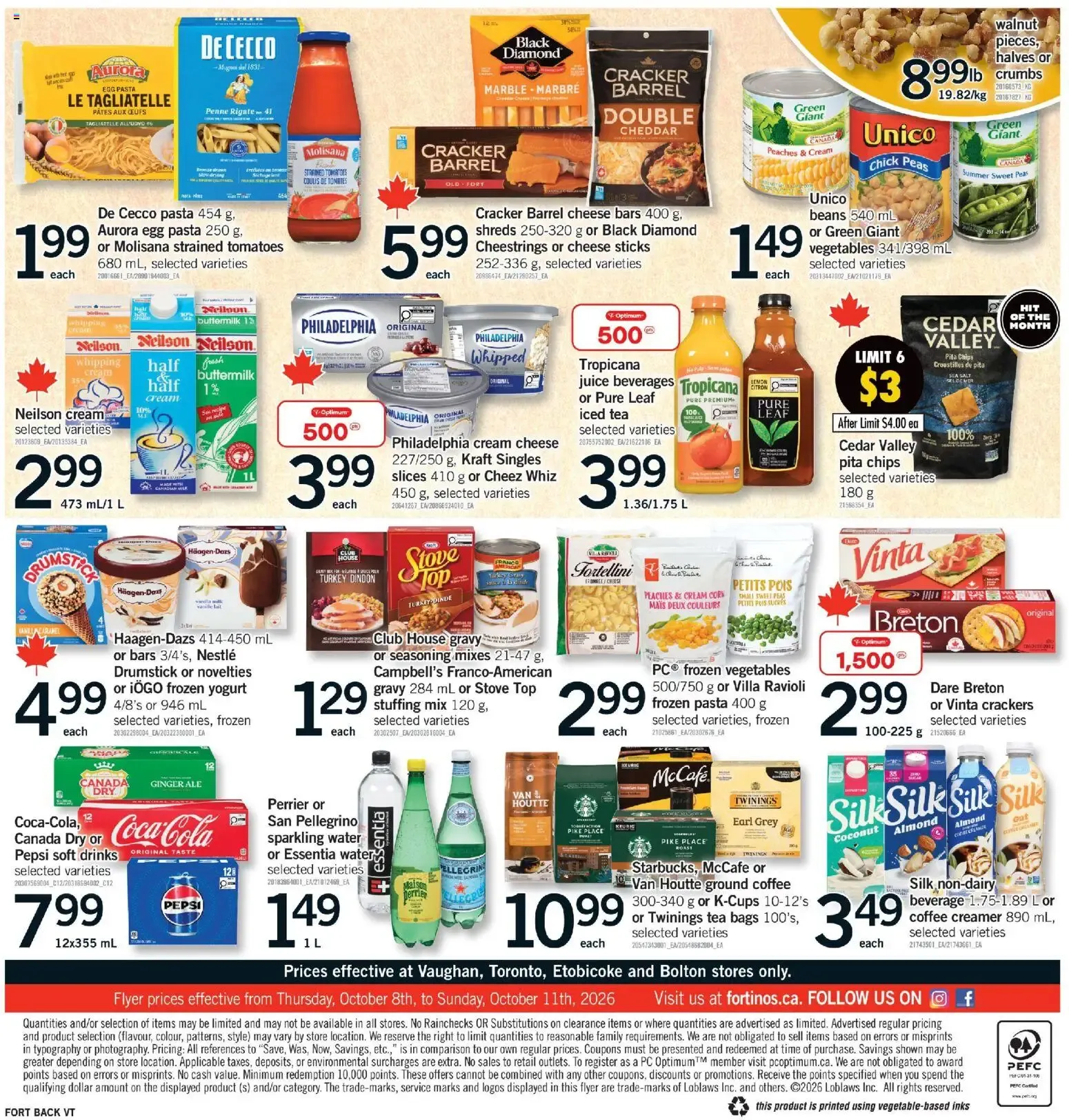 Fortinos weekly flyer / circulaire from Oct 8, 2026 > weekly specials & deals from October 9 to October 11 2026 - flyer page 2