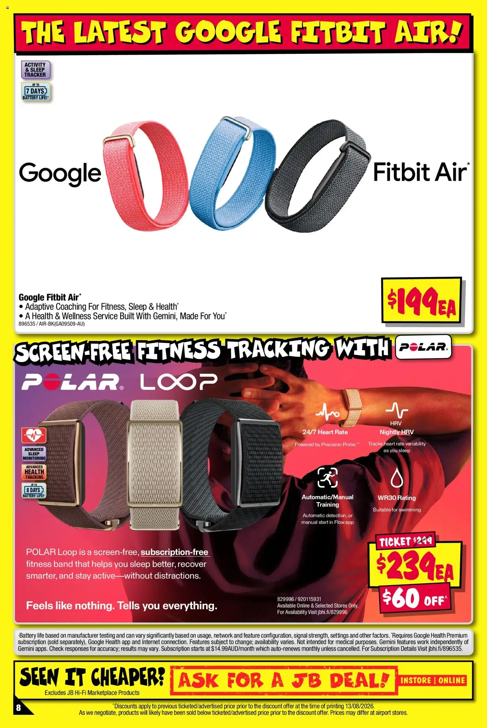 JB Hi-Fi Deals for Dad! Fitness, Wearables & Outdoor! - Catalogue valid from 24 August to 6 September 2026 - page 8